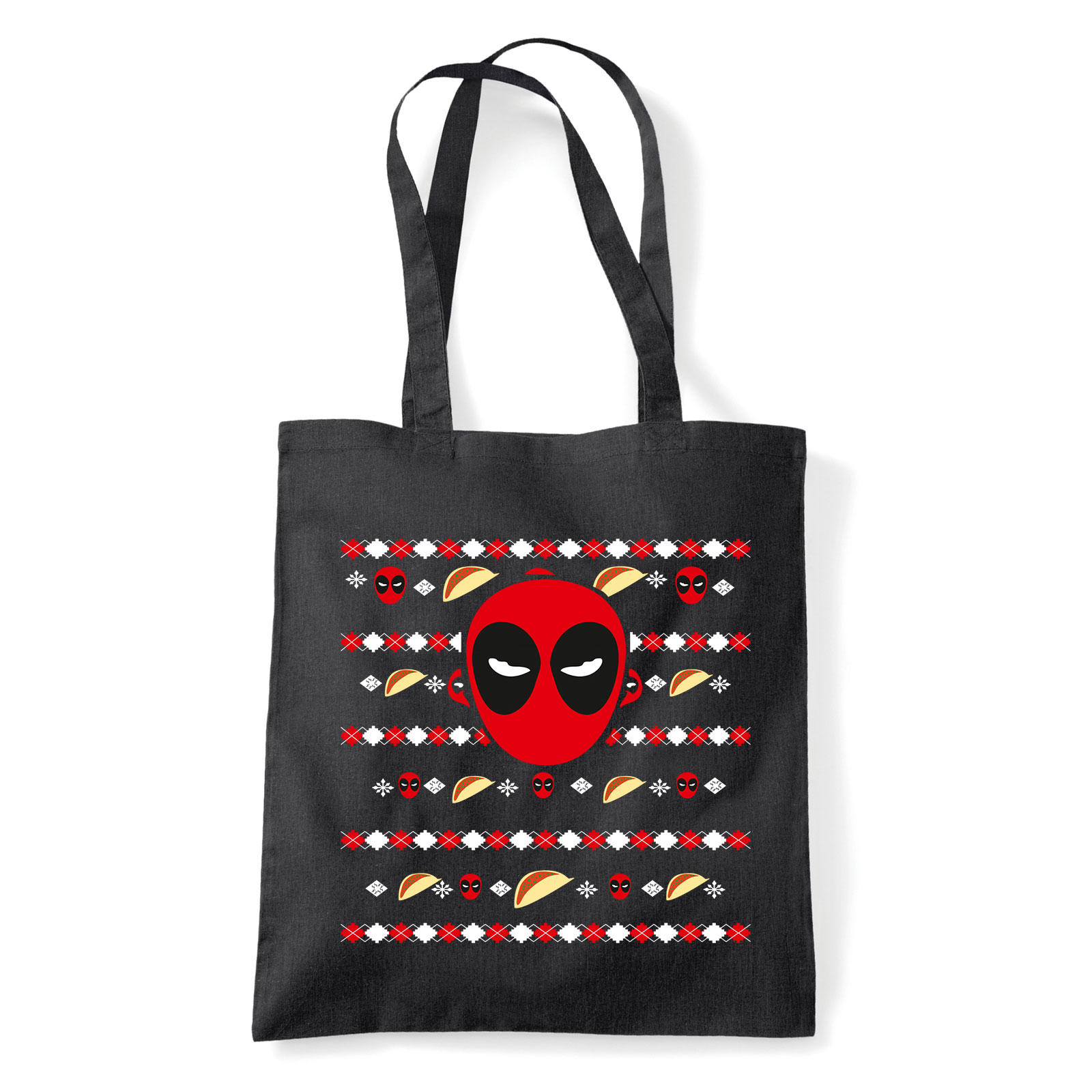 deadpool karácsony ronda pulcsi Fekete Shopper Vászontáska