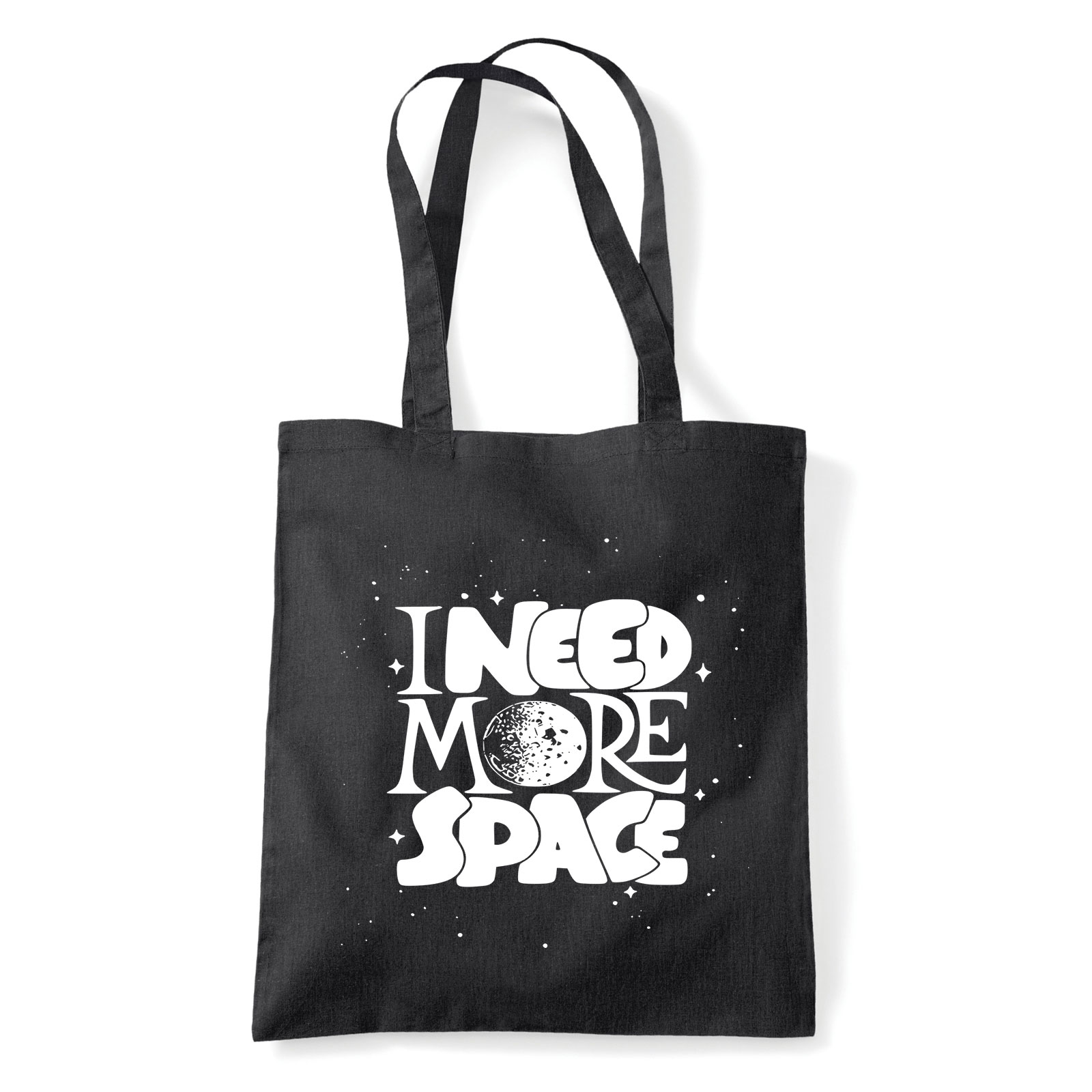 i need more space Fekete Shopper Vászontáska