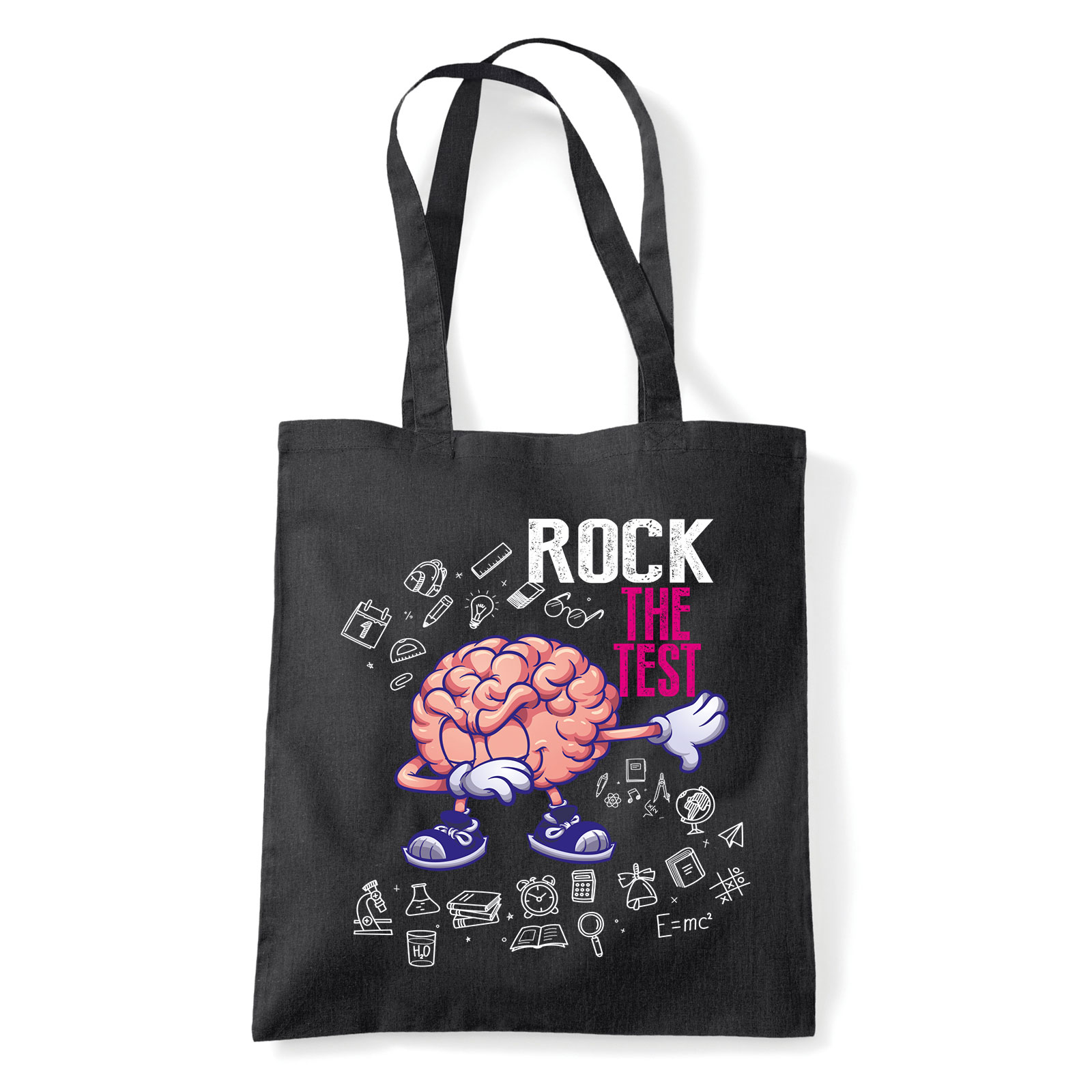 tanulás diák teszt Fekete Shopper Vászontáska