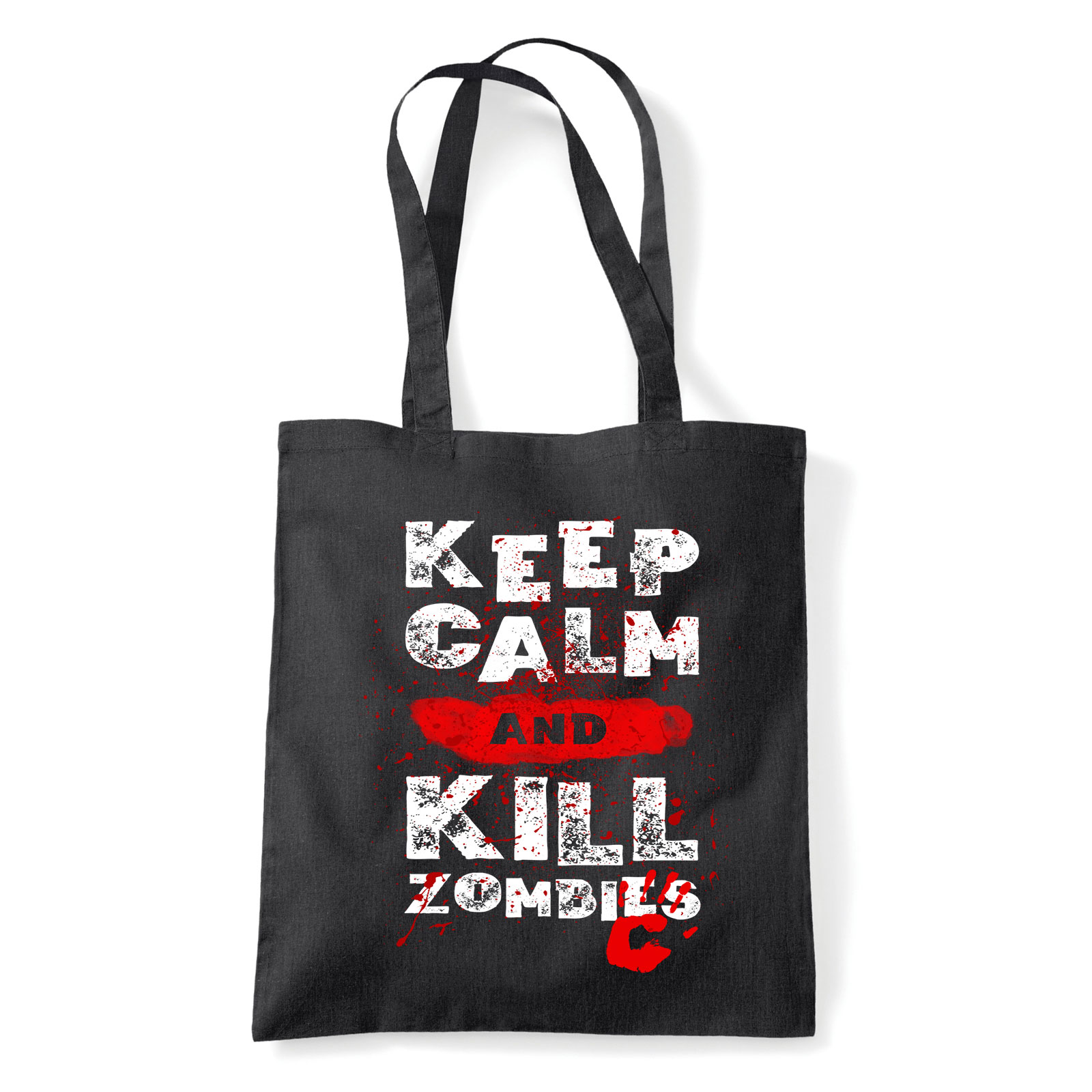 zombi zombis zombie humor kill Fekete Shopper Vászontáska