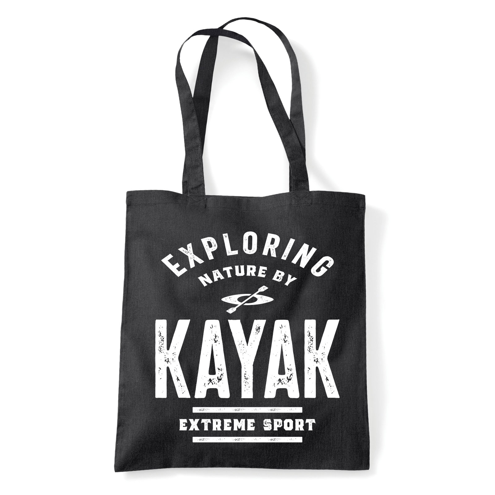 kajak kenu kayak Fekete Shopper Vászontáska