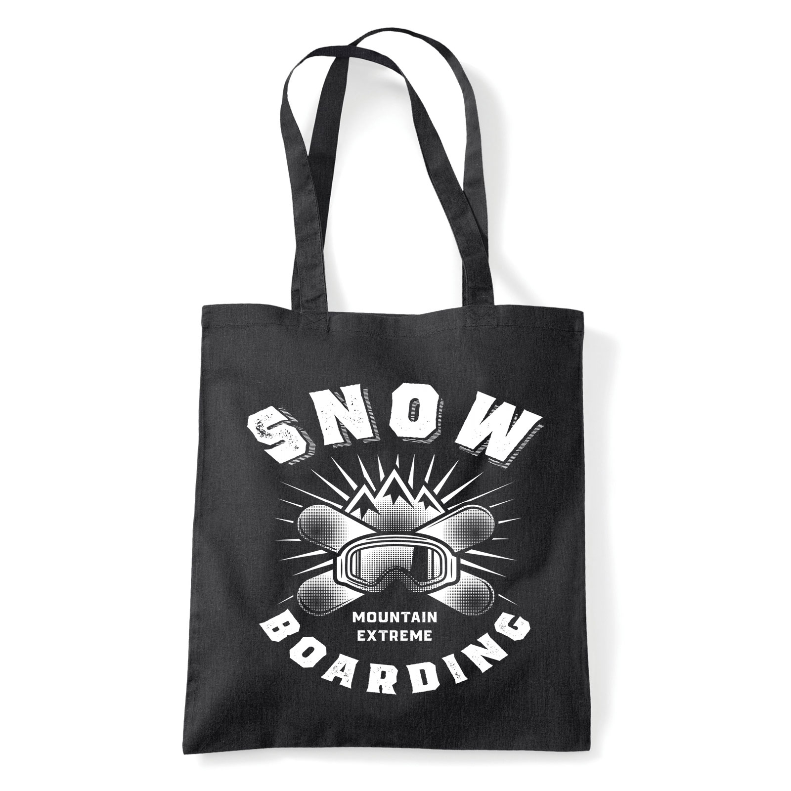 snowboard Fekete Shopper Vászontáska
