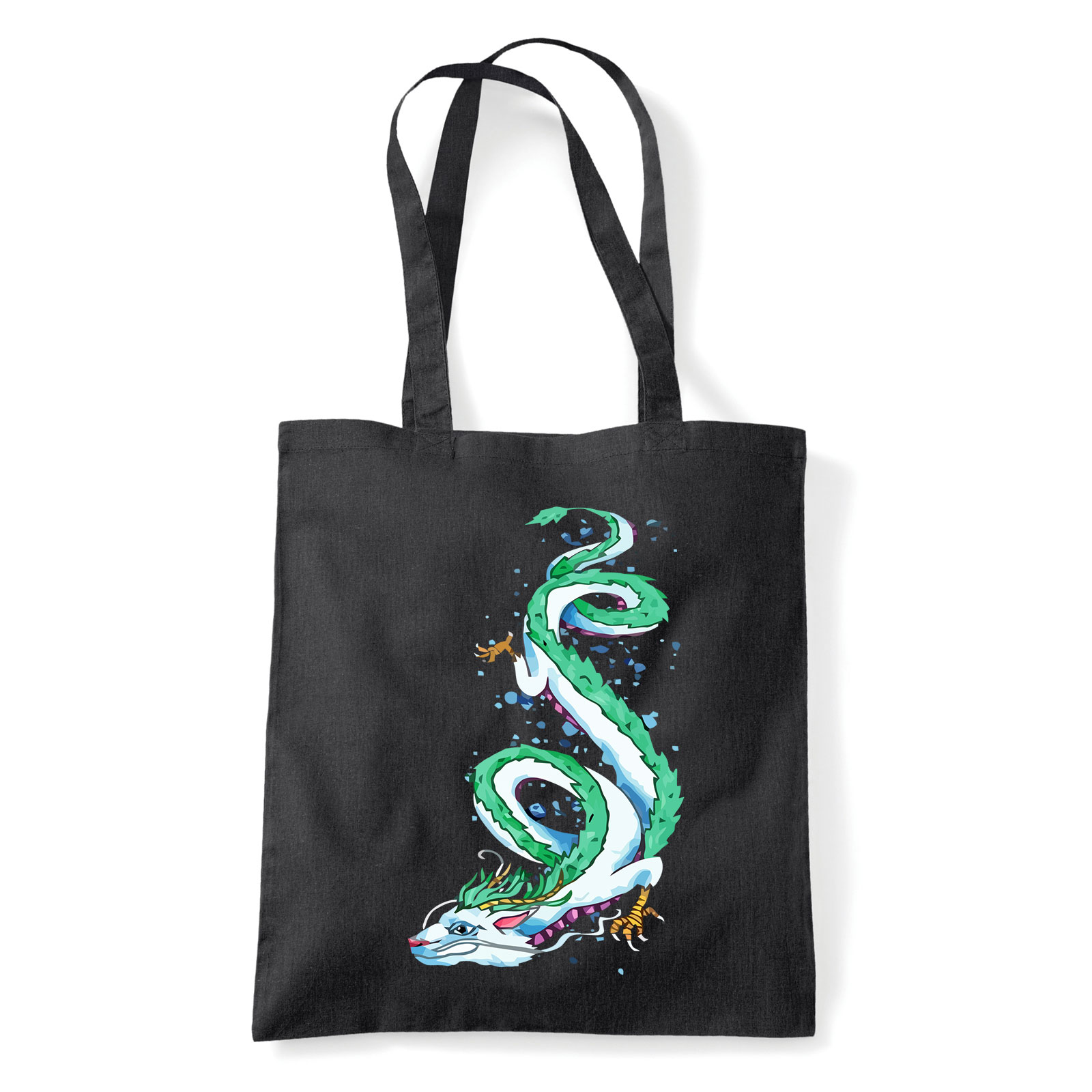 sárkány sárkányos Fekete Shopper Vászontáska