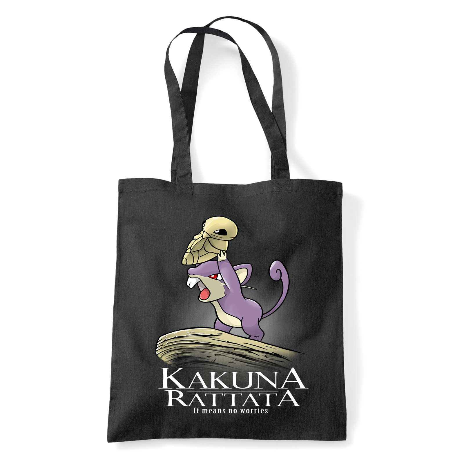kakuna rattata pokemon  Fekete Shopper Vászontáska