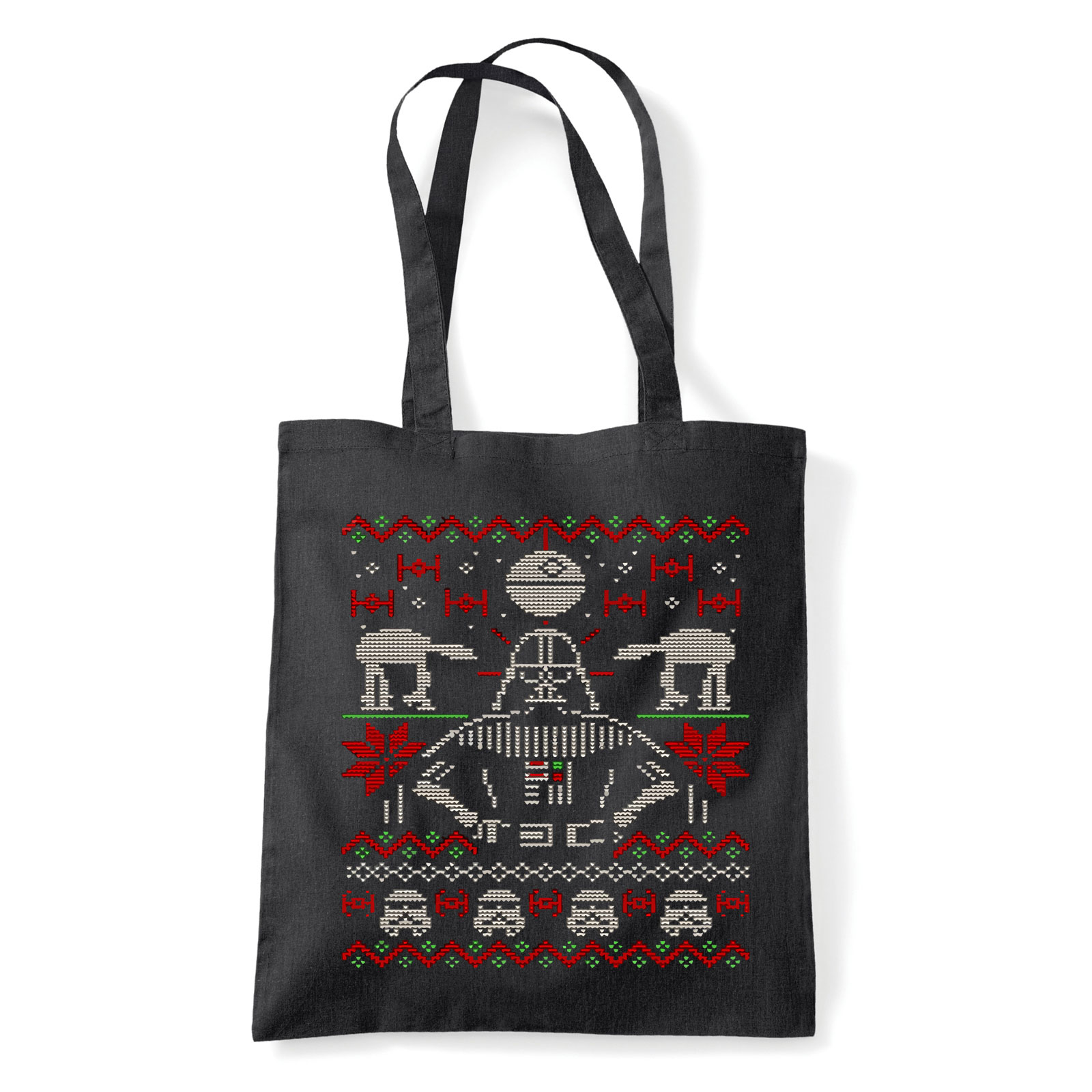 Star Wars darth vader karácsony ronda pulcsi Fekete Shopper Vászontáska