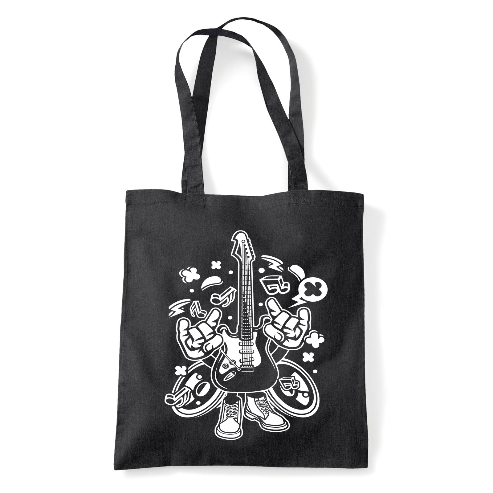 gitár Fekete Shopper Vászontáska