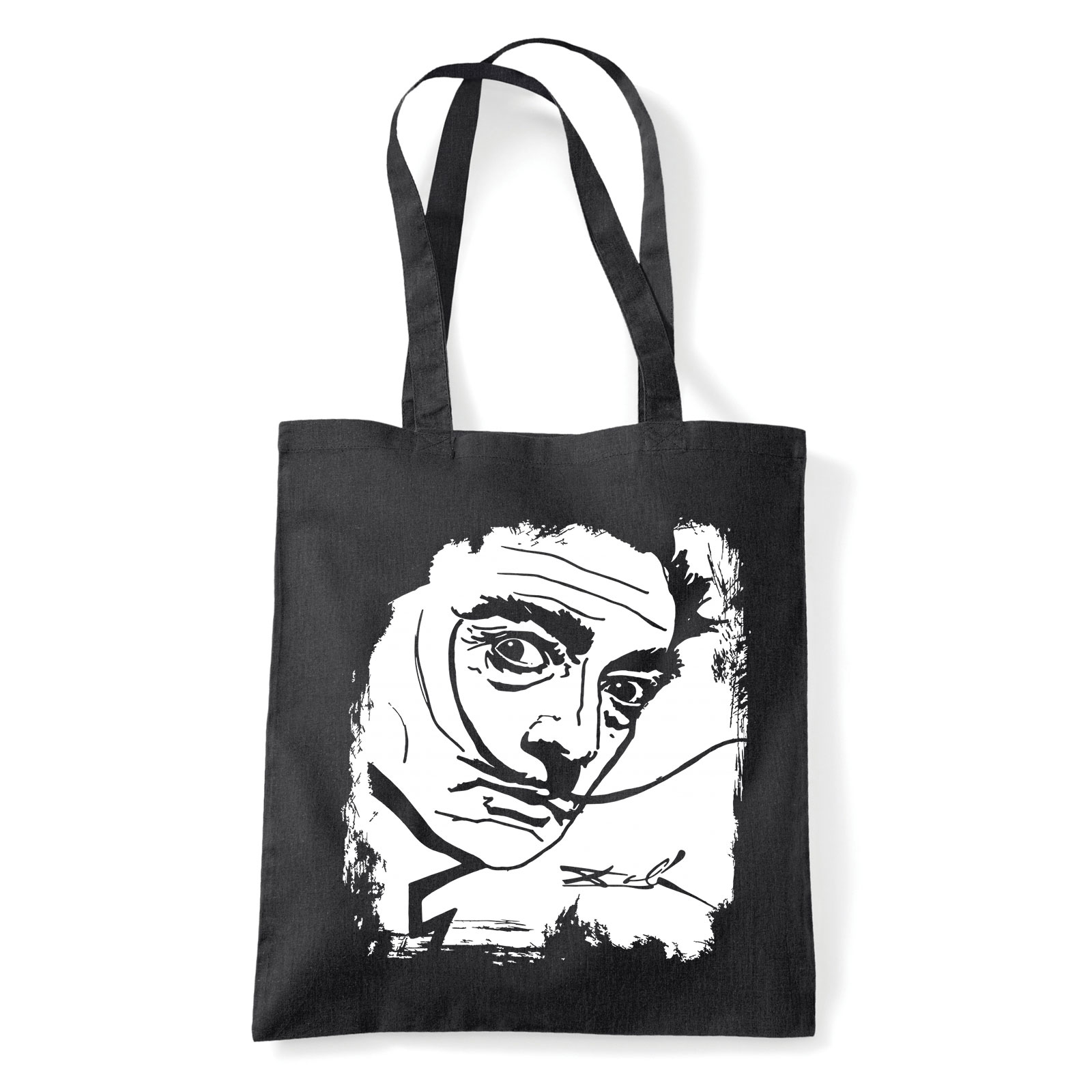 salvador dali Fekete Shopper Vászontáska