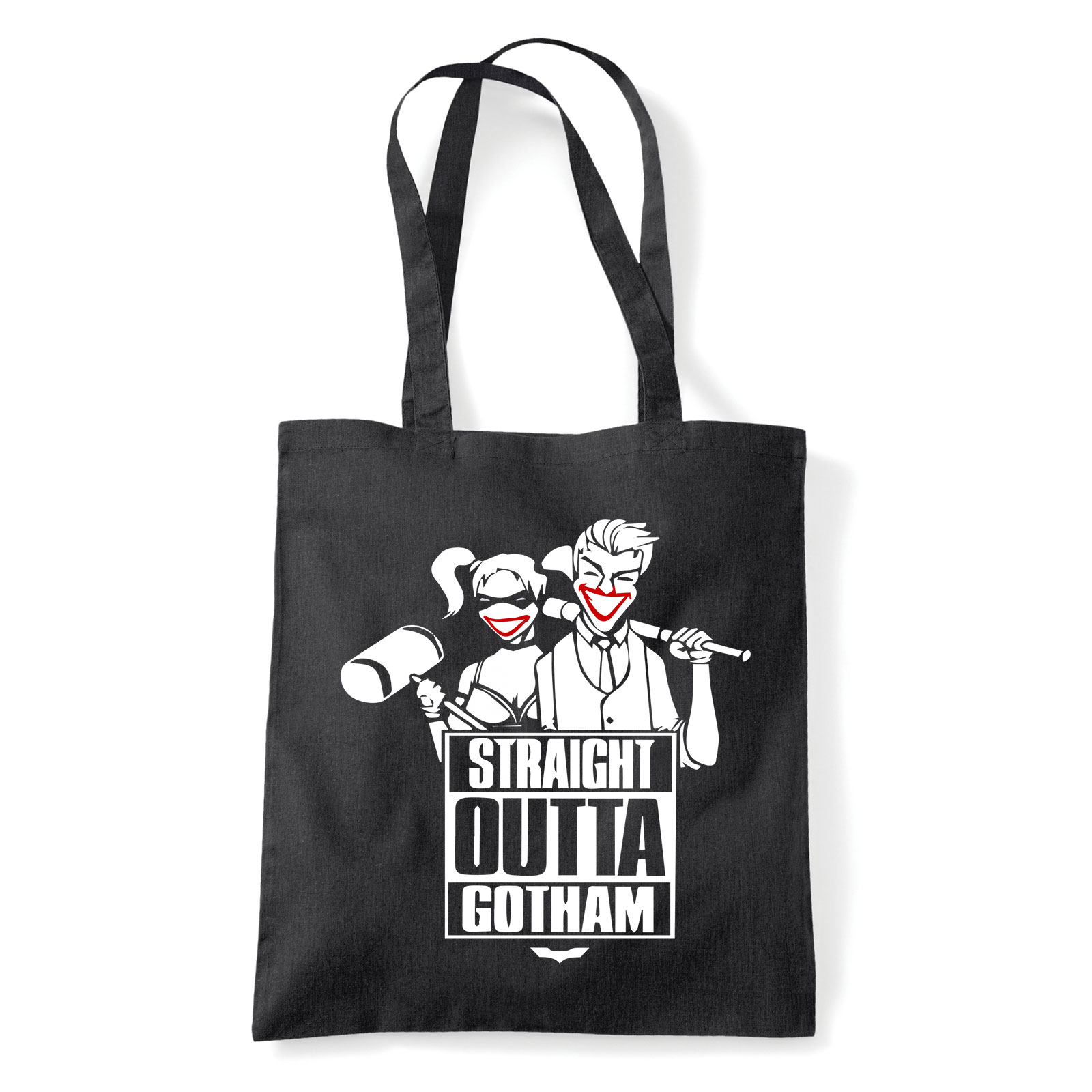 joker harley quinn gotham Fekete Shopper Vászontáska
