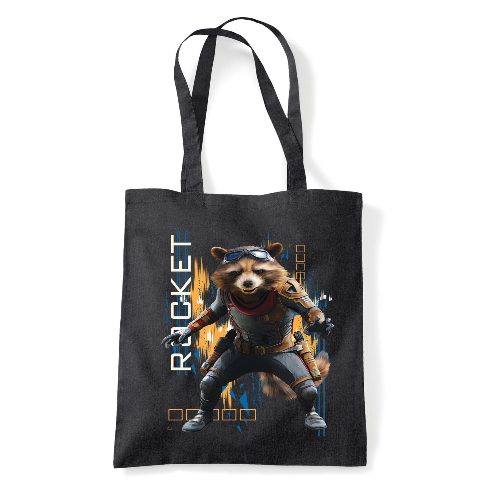 rocket racoon galaxis őrzői Fekete Shopper Vászontáska