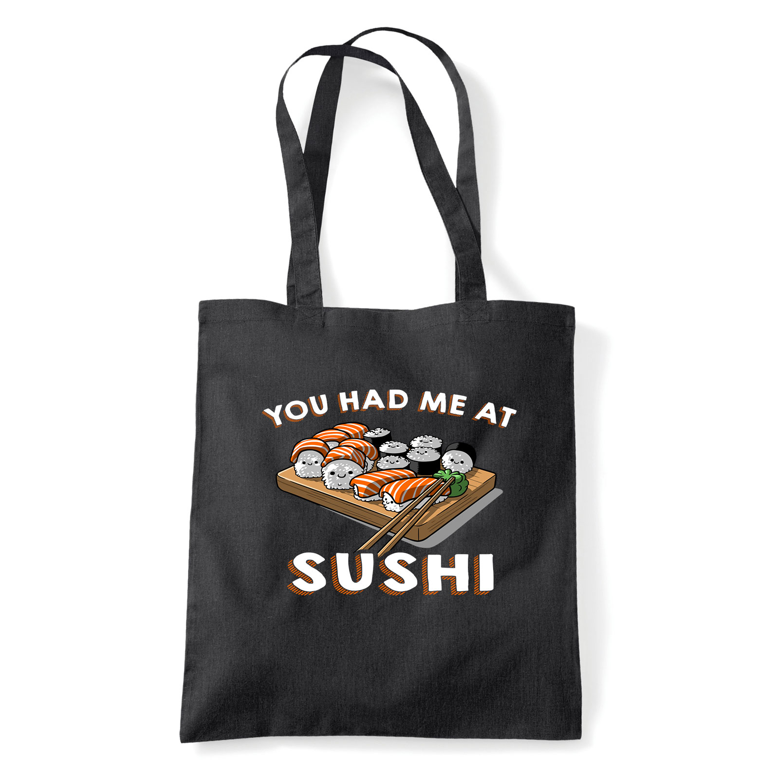 sushi szusi japán Fekete Shopper Vászontáska