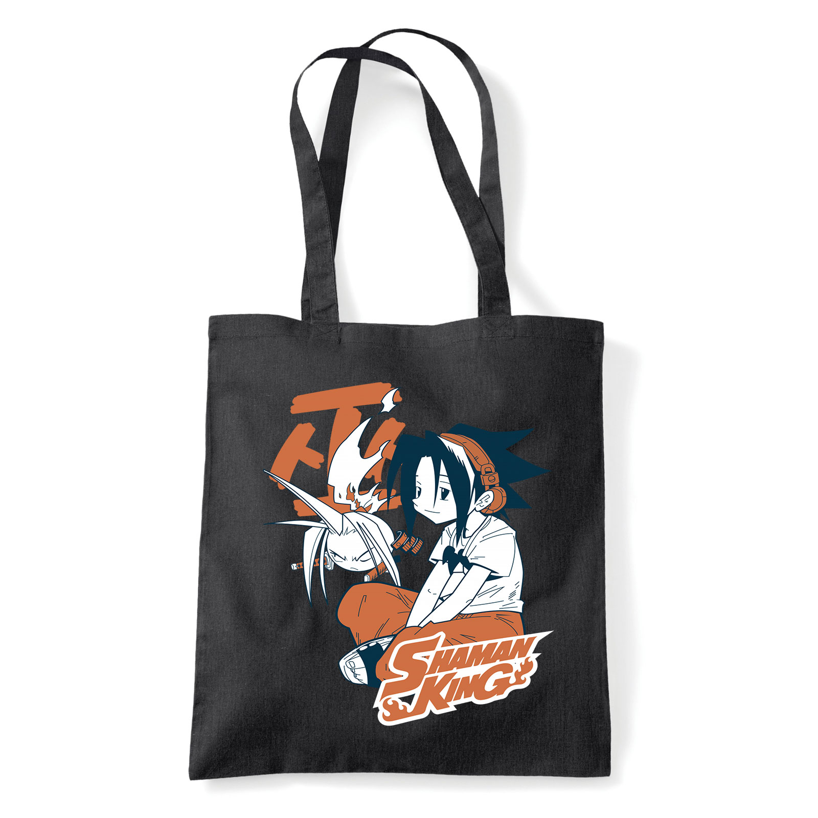 shaman king sámán király Fekete Shopper Vászontáska