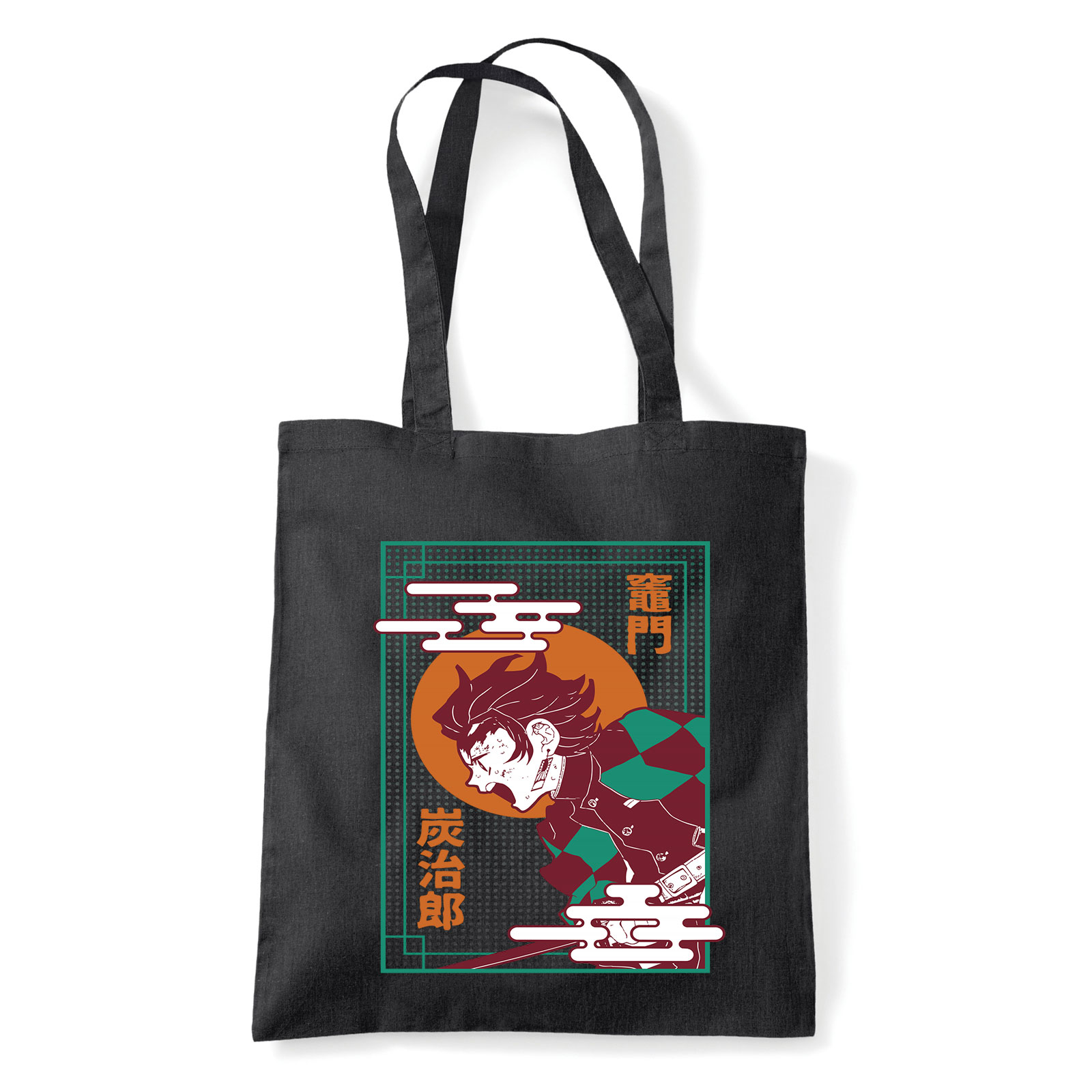 demon slayer tanjiro Fekete Shopper Vászontáska