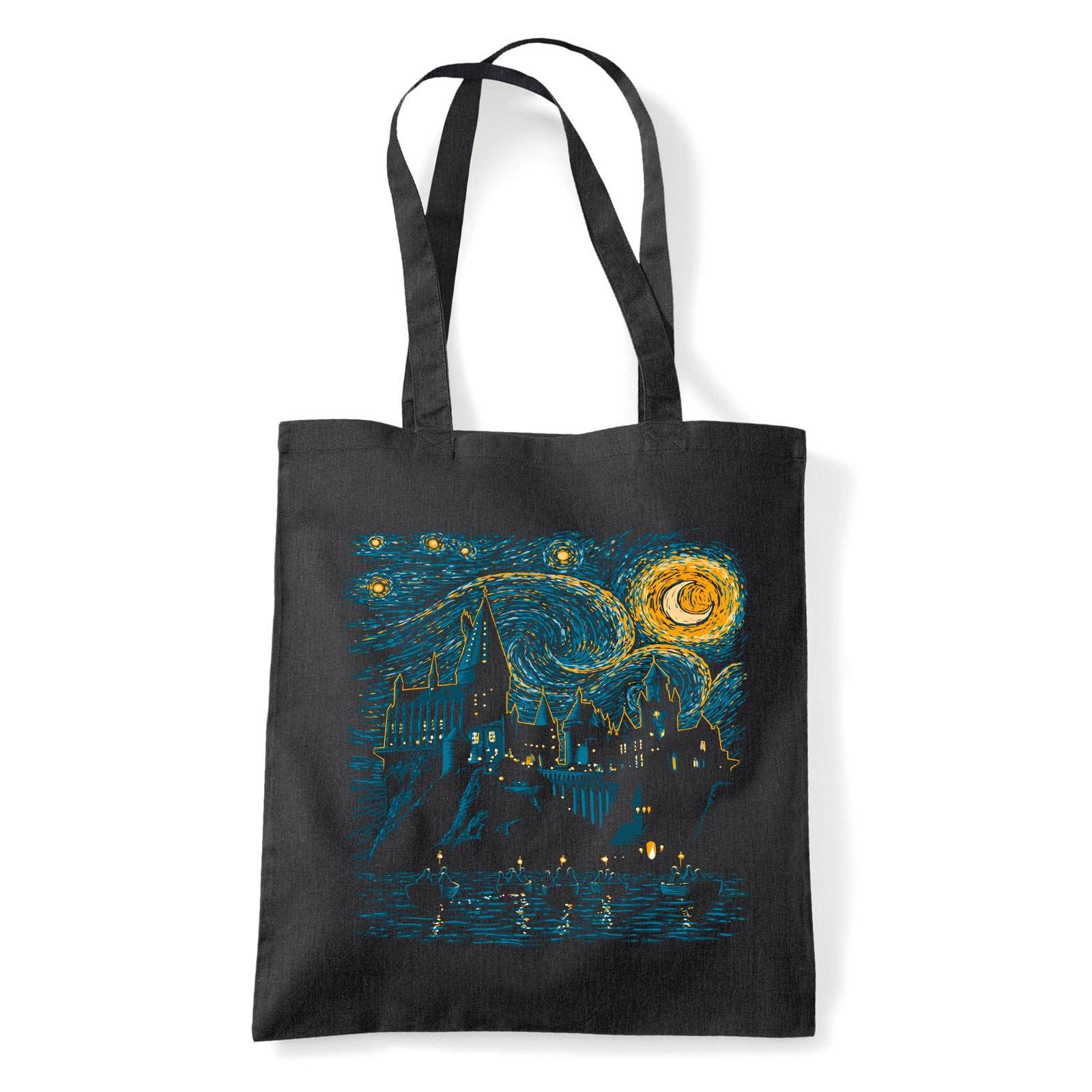 harry potter roxfort hogwarts Fekete Shopper Vászontáska