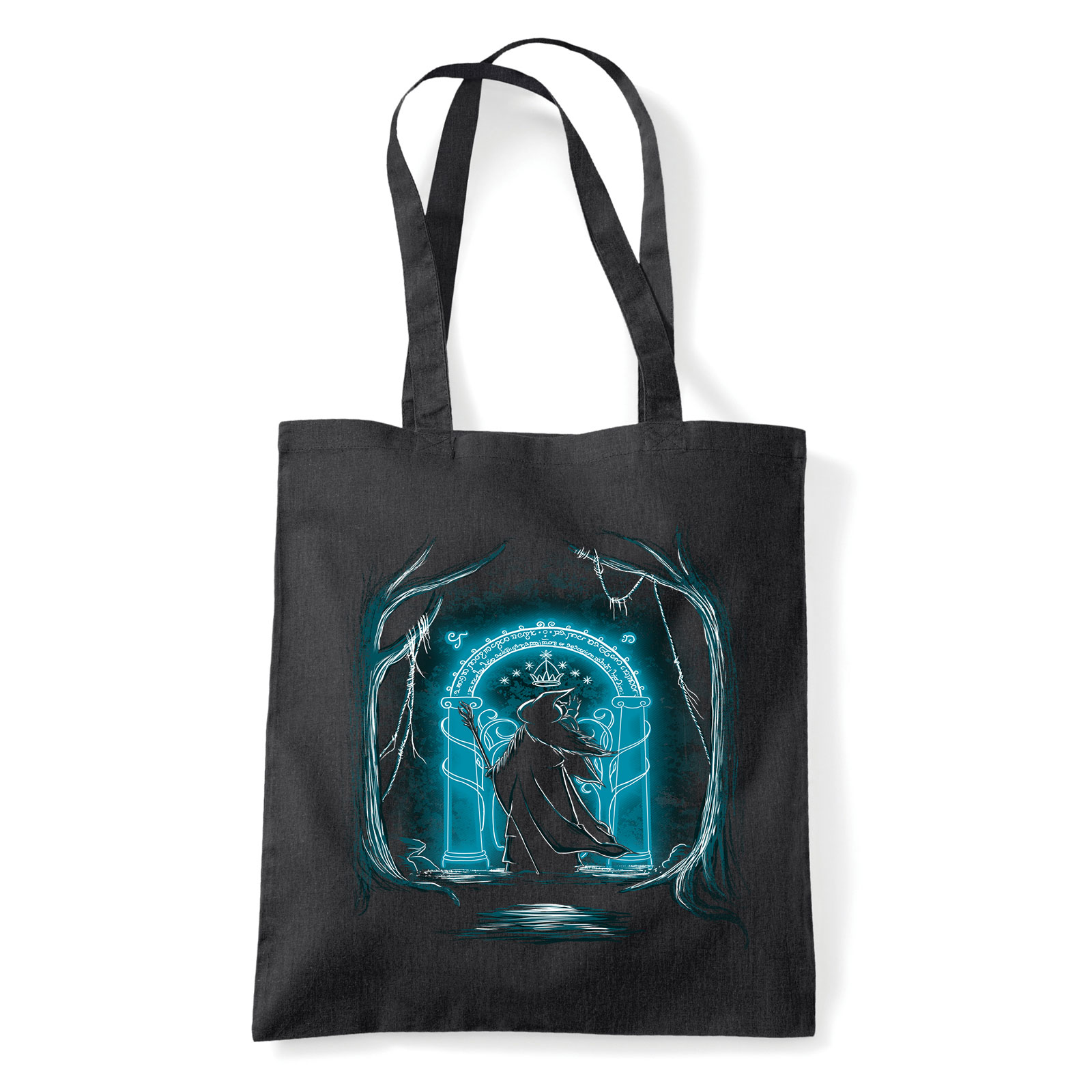 gandalf gyűrűk ura Fekete Shopper Vászontáska