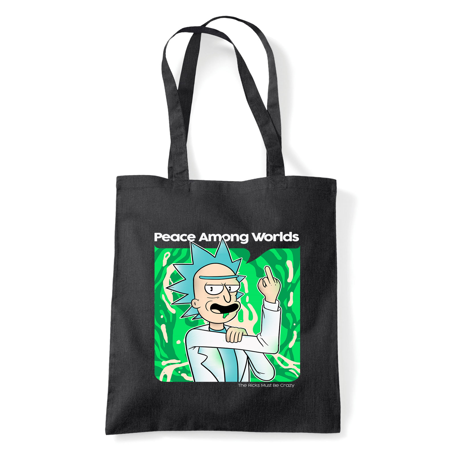 rick és morty Fekete Shopper Vászontáska