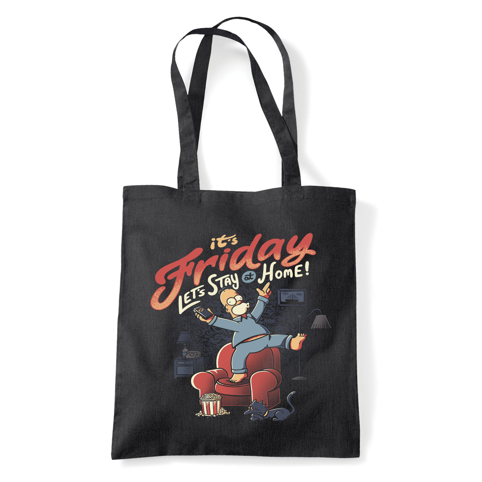 lusta homer simpson péntek Fekete Shopper Vászontáska