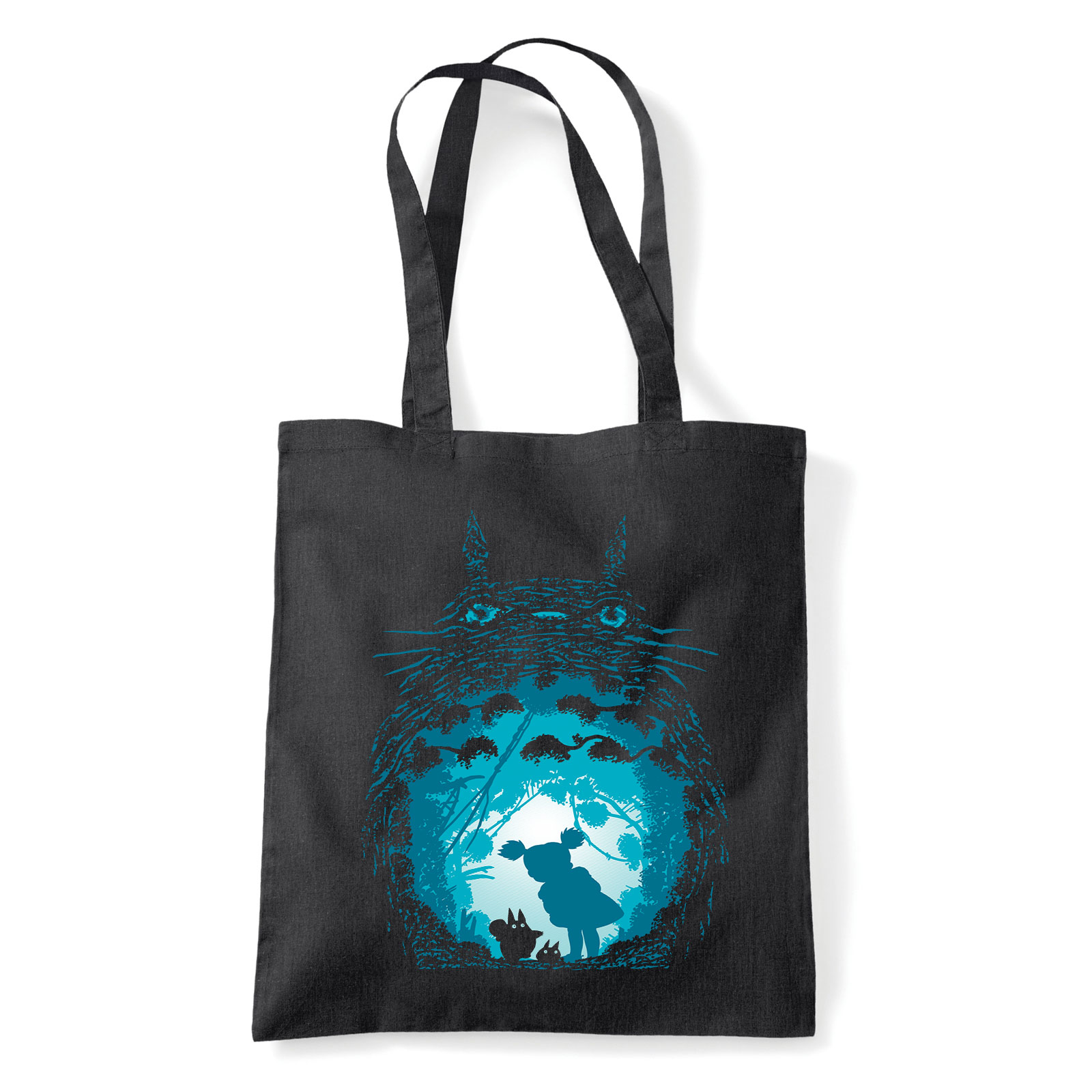 Totoro Fekete Shopper Vászontáska