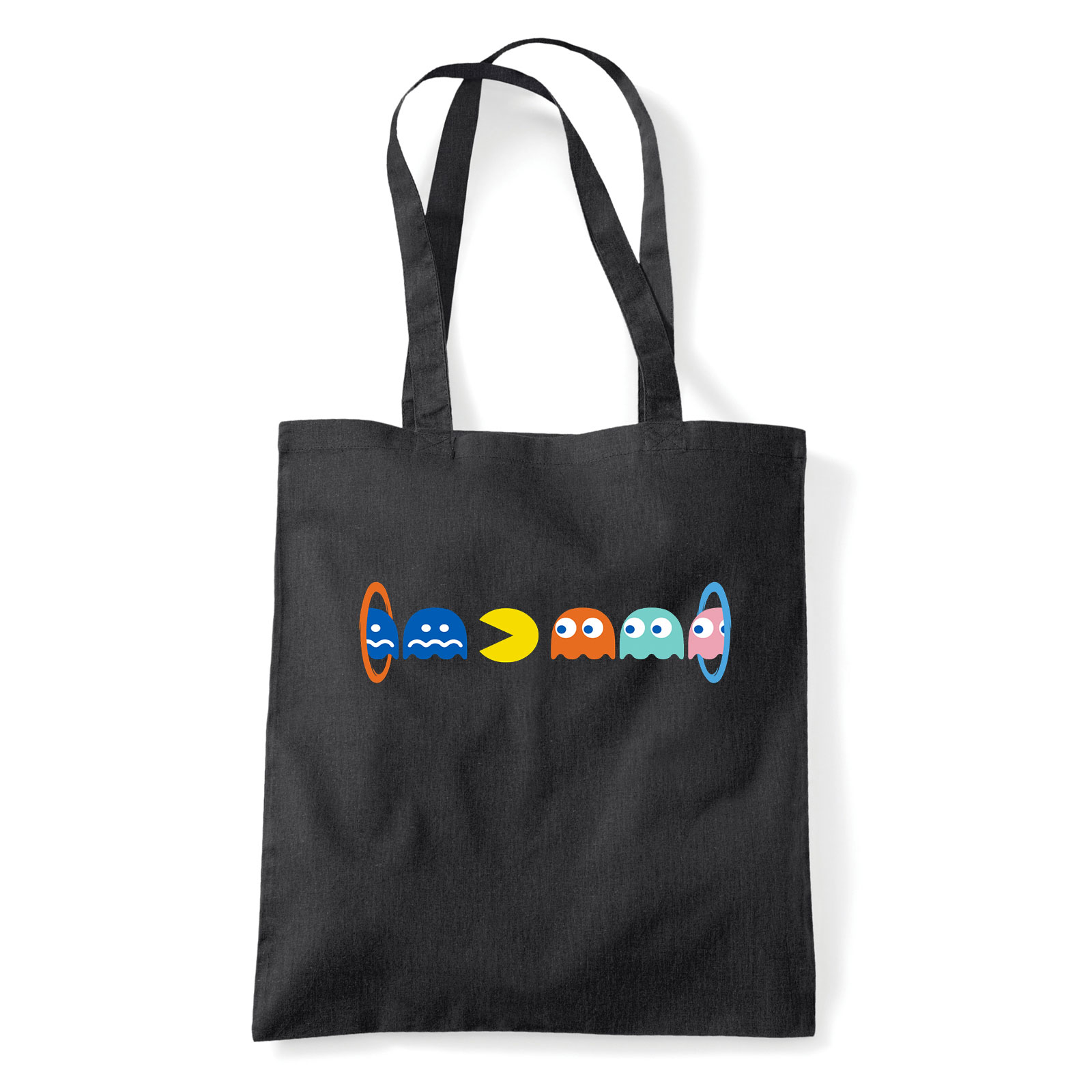 pac man pacman Fekete Shopper Vászontáska