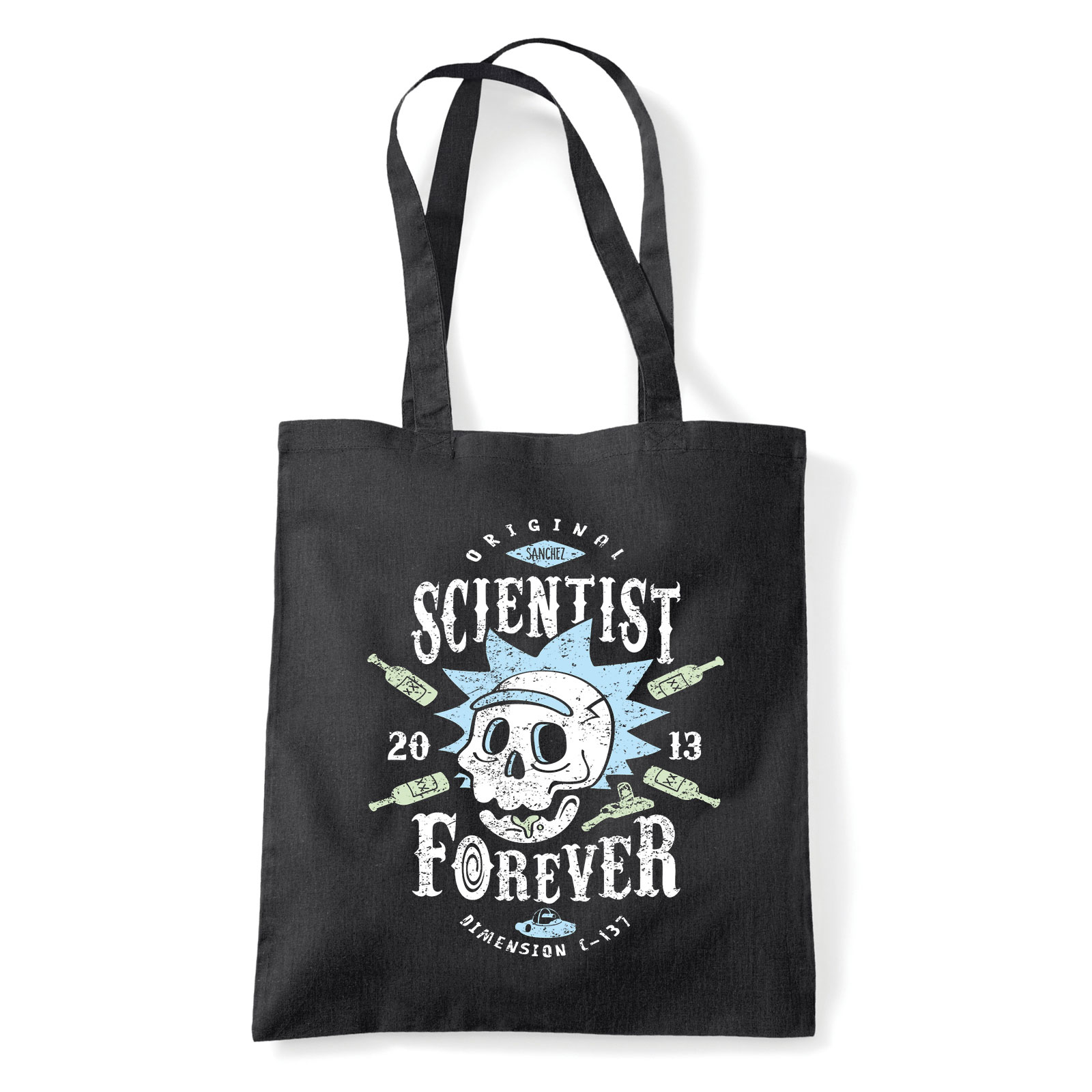 rick és morty Fekete Shopper Vászontáska