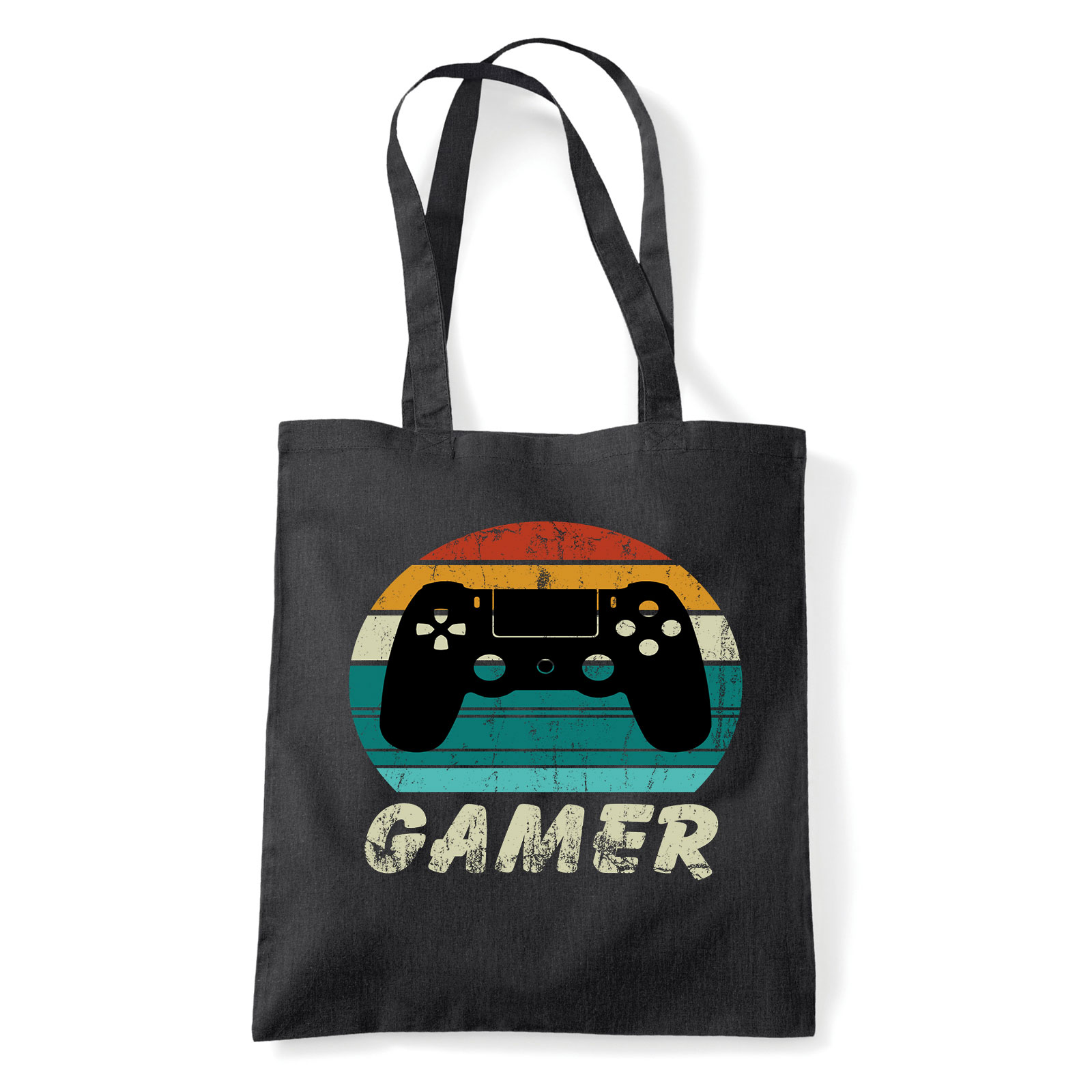 gamer Fekete Shopper Vászontáska