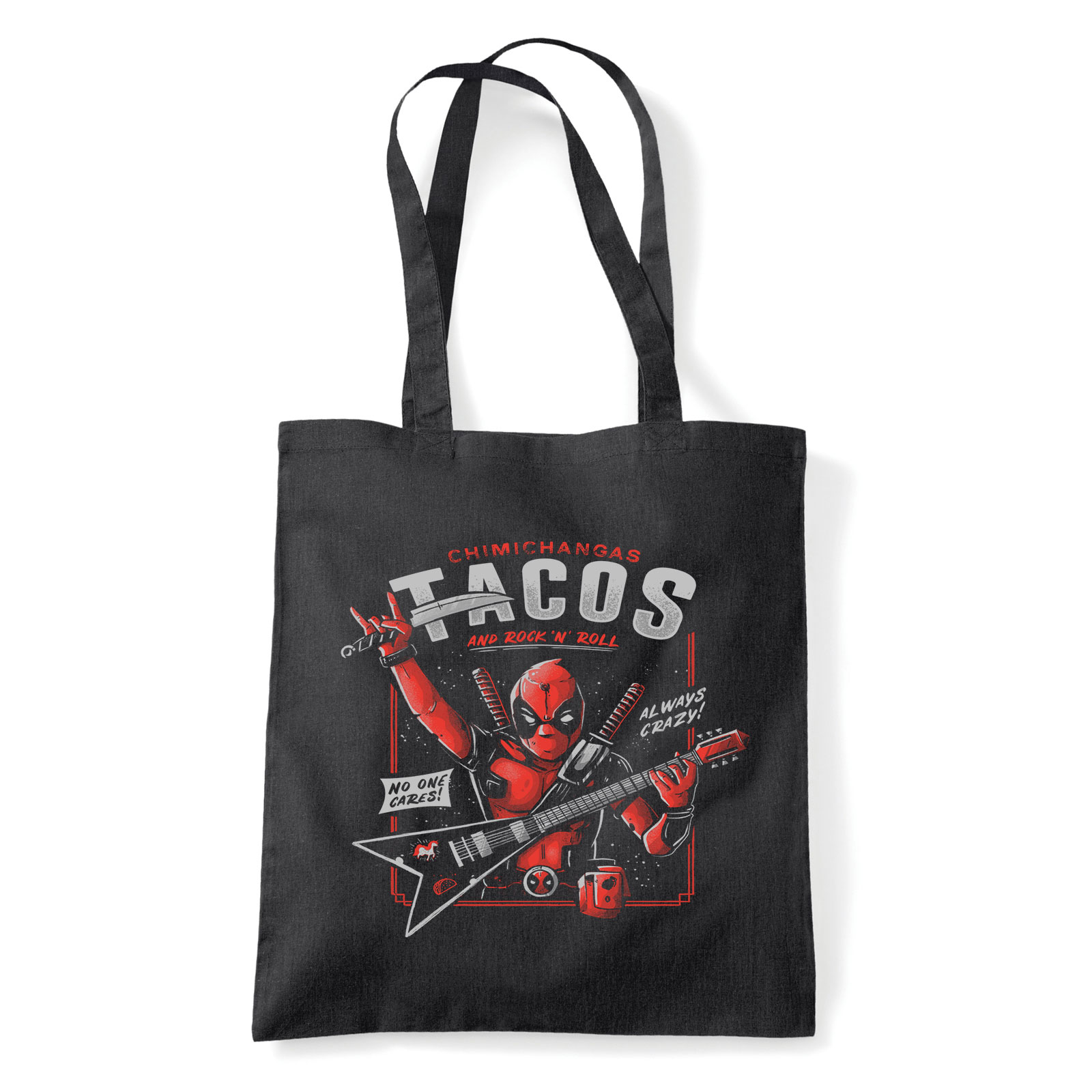 deadpool tacos chimichanga Fekete Shopper Vászontáska