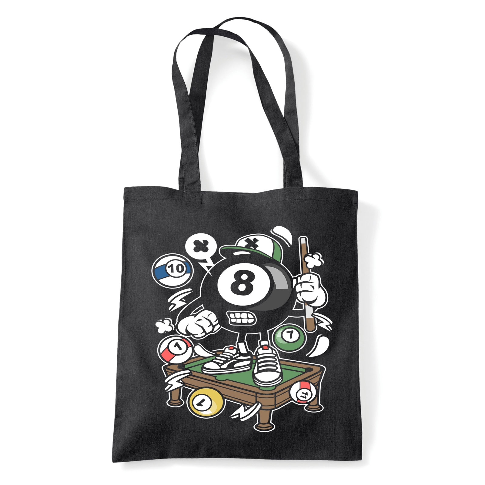 biliárd billiard snooker Fekete Shopper Vászontáska