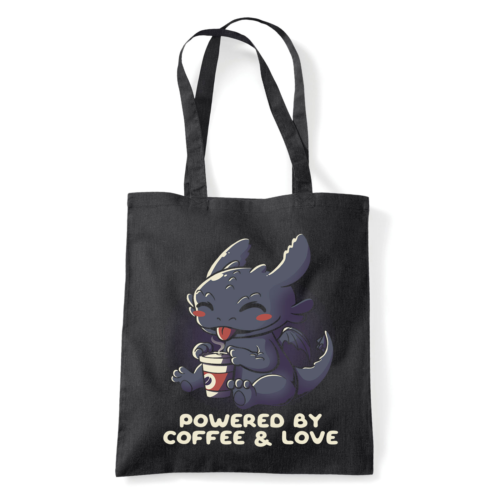 kávé coffee Fekete Shopper Vászontáska