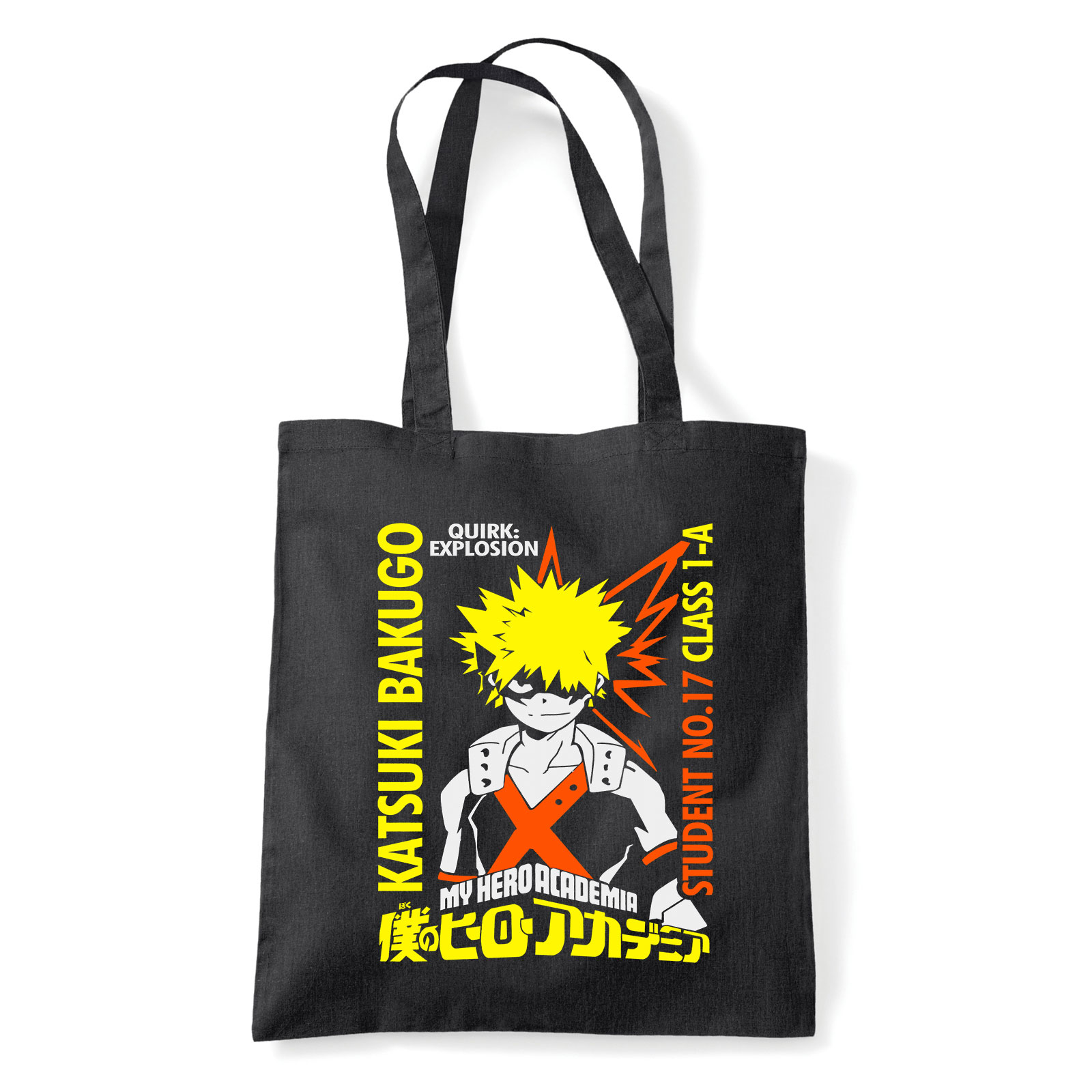 bakugo kacchan my hero academia hősakadémia Fekete Shopper Vászontáska