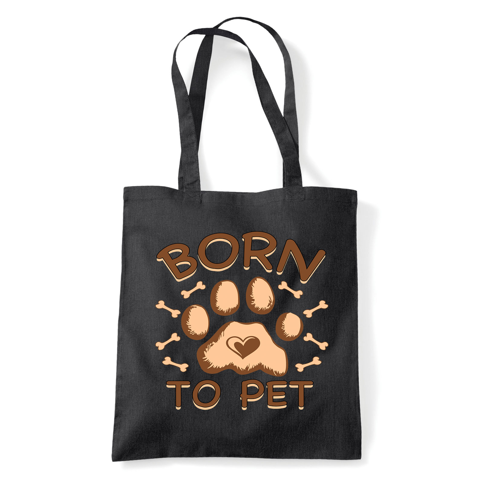 kutya kutyás pet Fekete Shopper Vászontáska