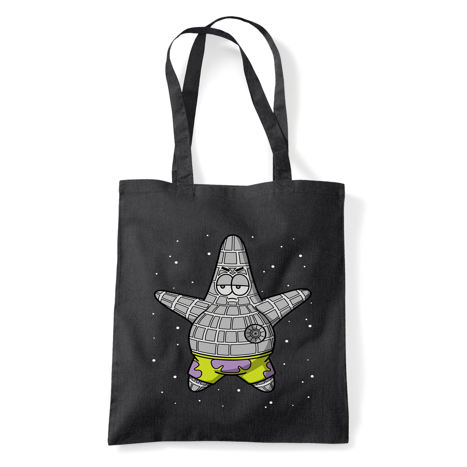 csillag patrik spongya bob Fekete Shopper Vászontáska