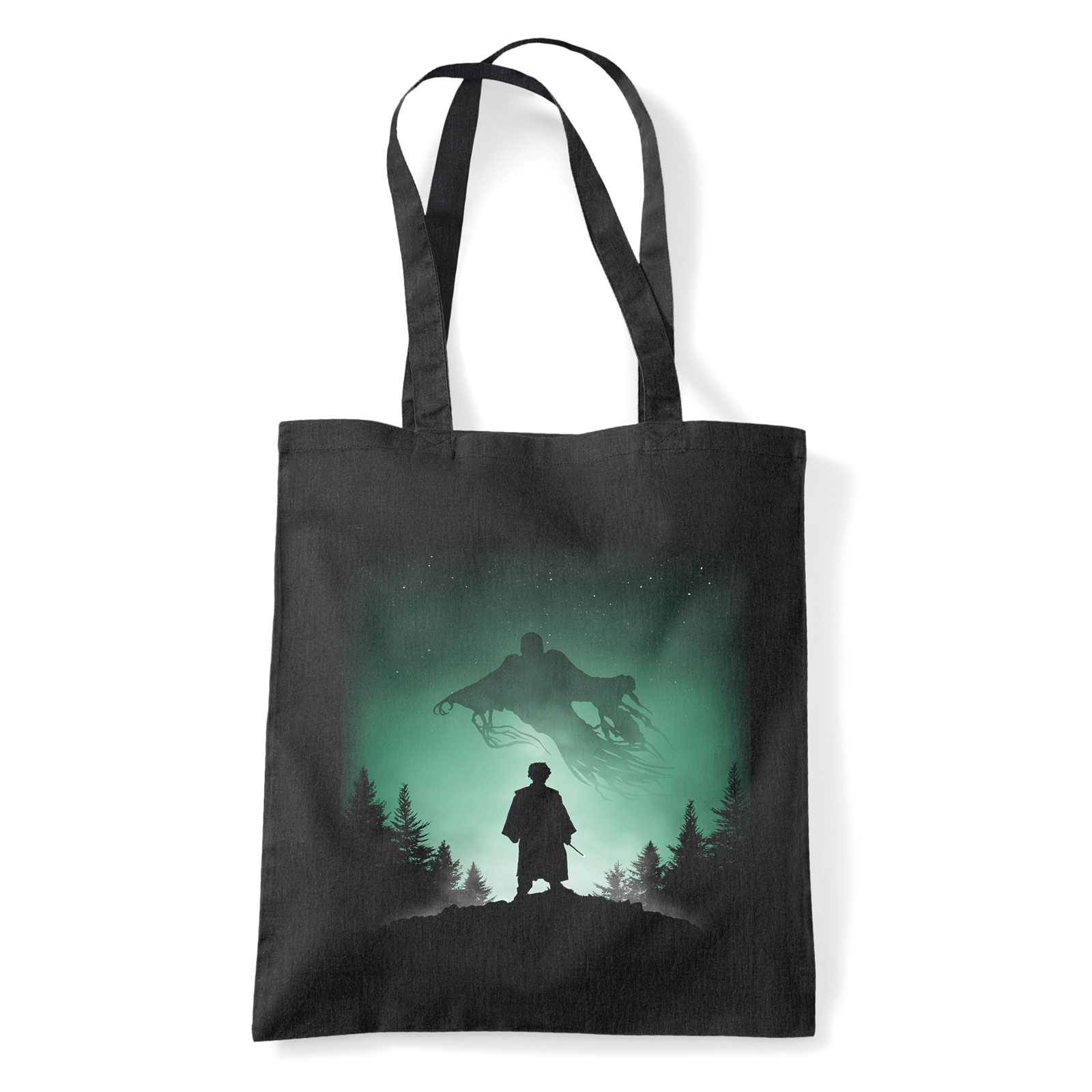 harry potter expecto patronum dementor Fekete Shopper Vászontáska