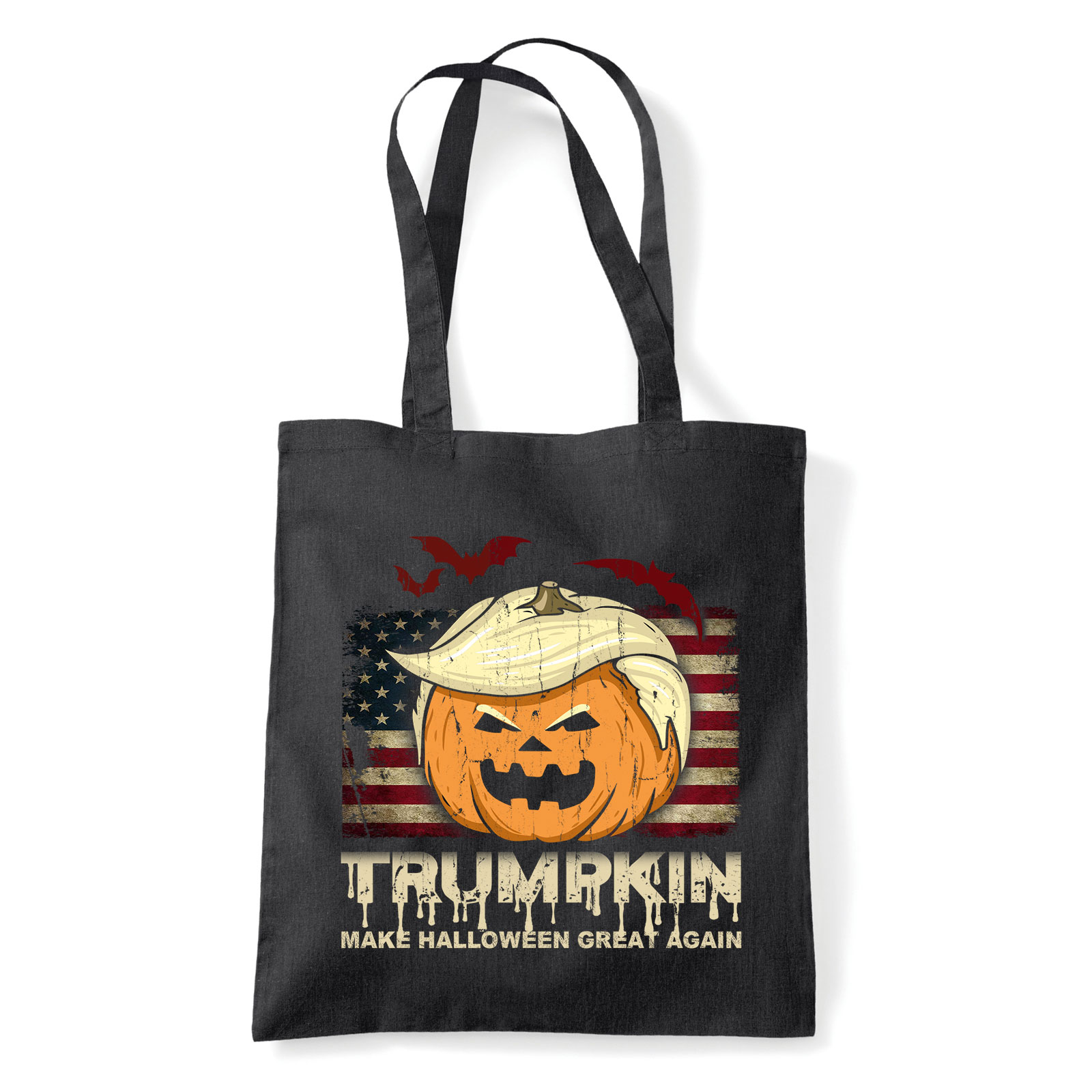 halloween tök donald trump Fekete Shopper Vászontáska