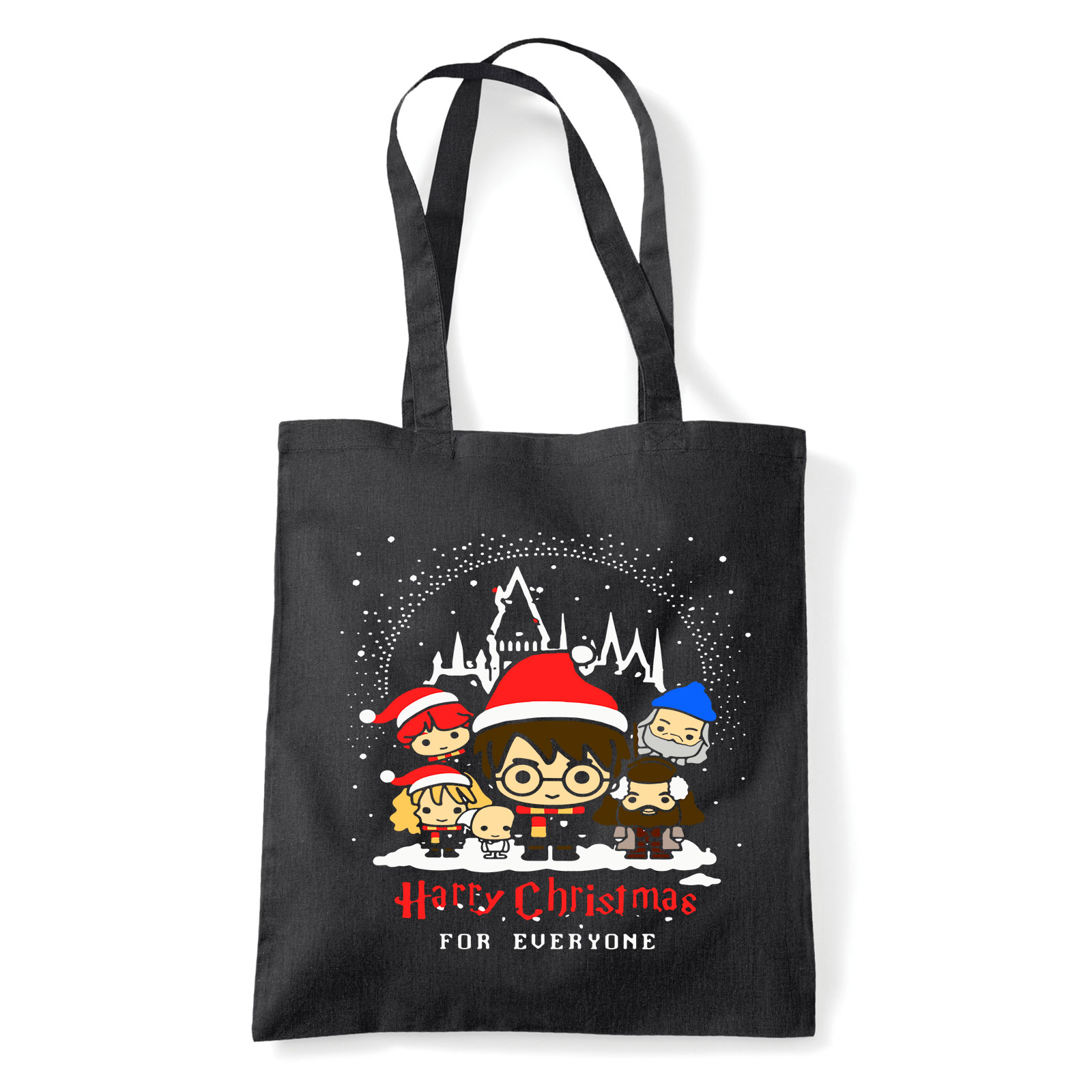 harry potter karácsony Fekete Shopper Vászontáska