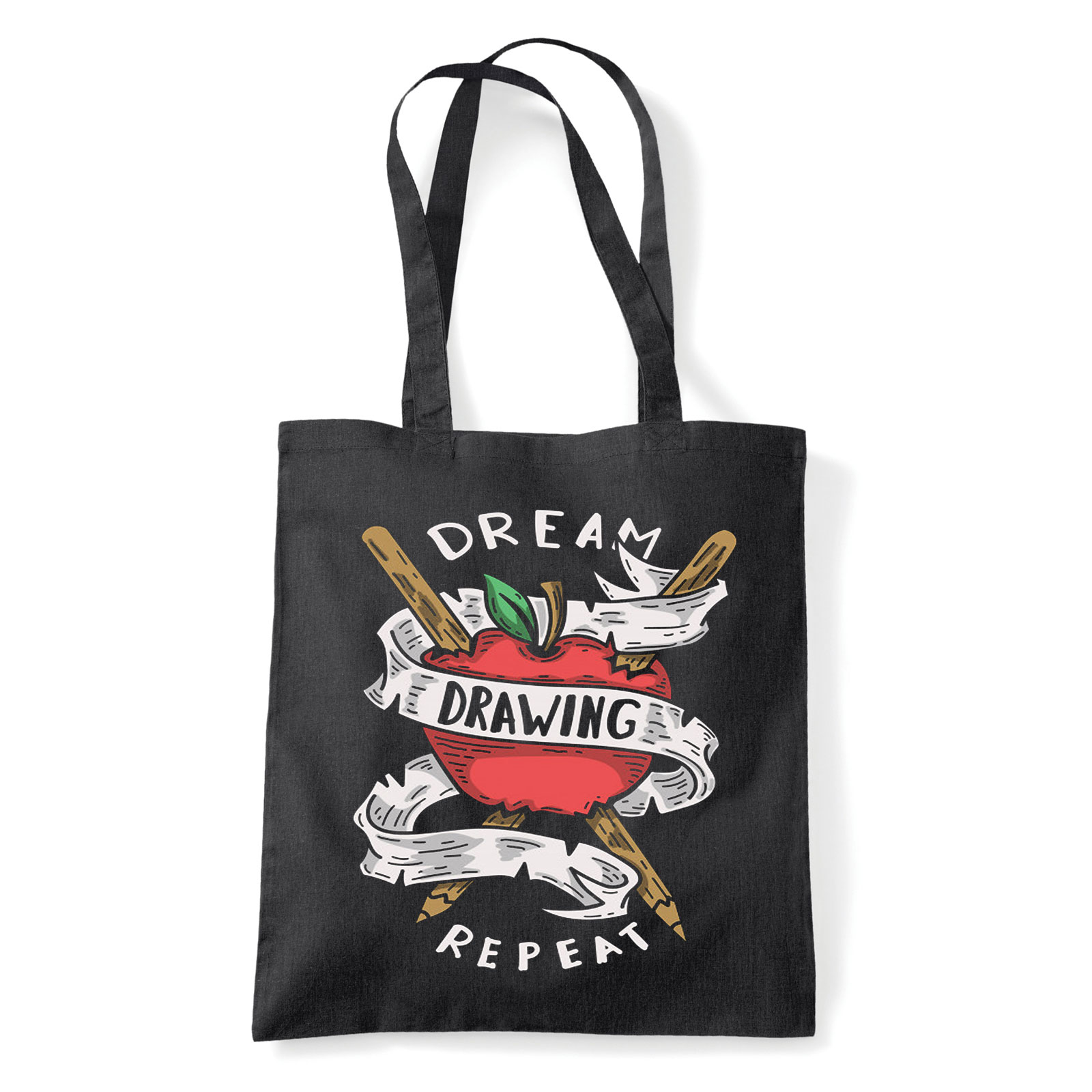 drawing rajz rajzolás Fekete Shopper Vászontáska