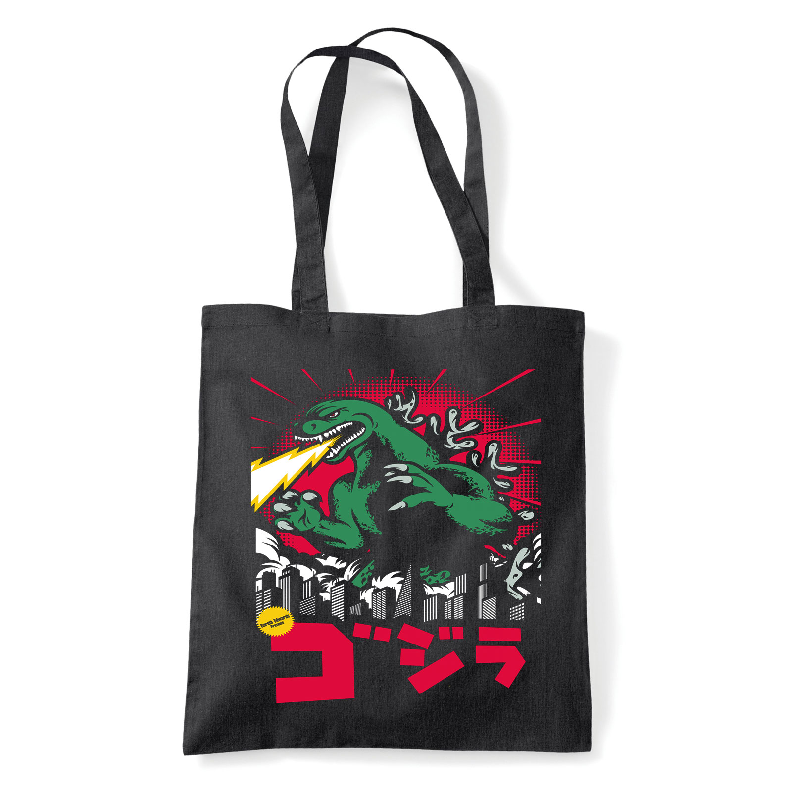 godzilla Fekete Shopper Vászontáska