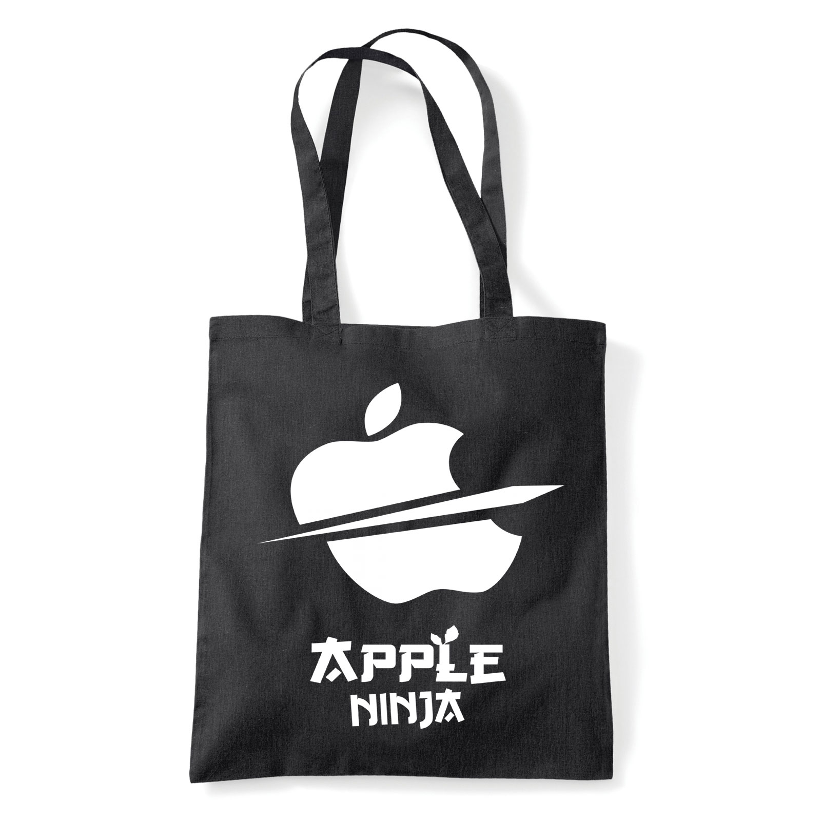 apple ninja Fekete Shopper Vászontáska