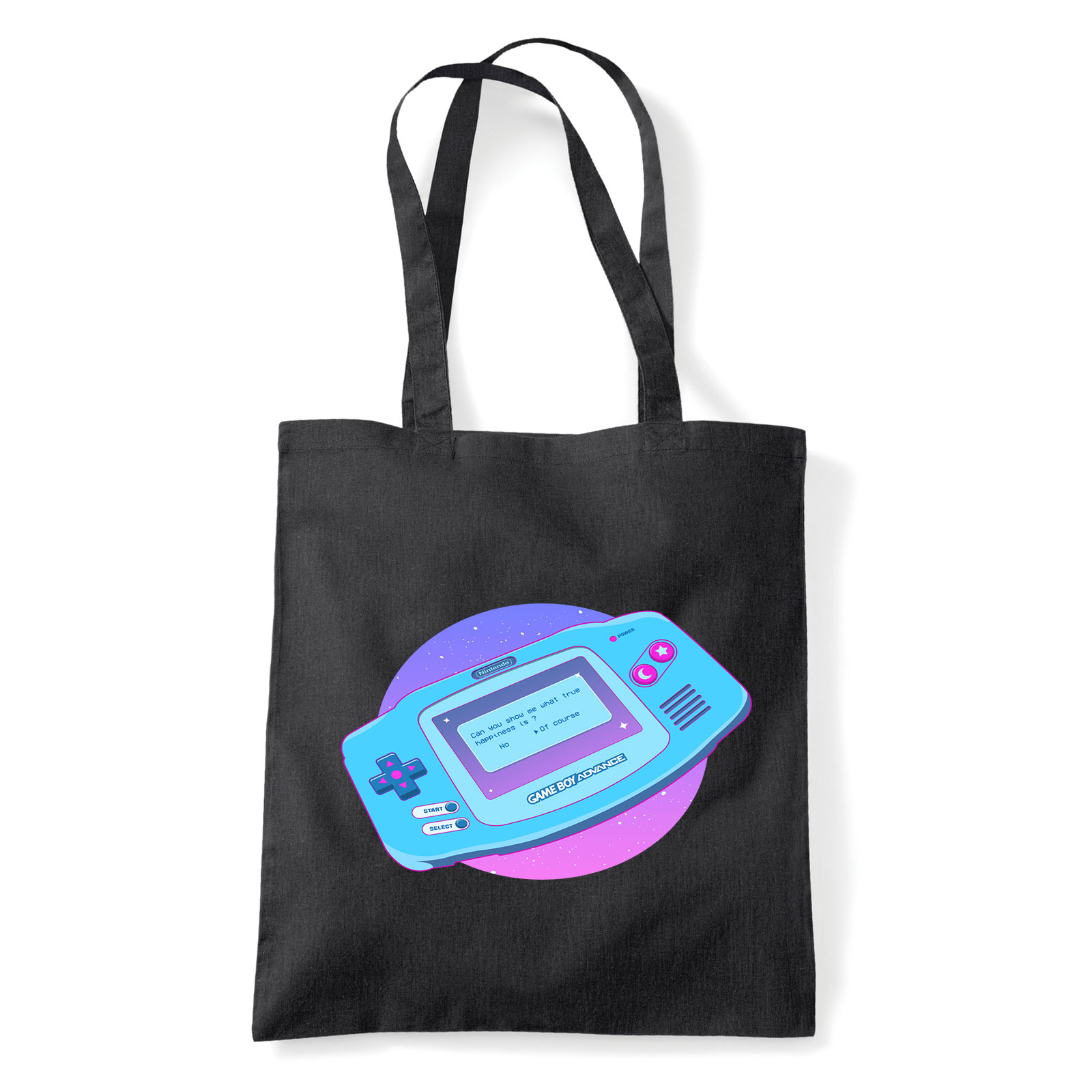 gameboy advance Fekete Shopper Vászontáska