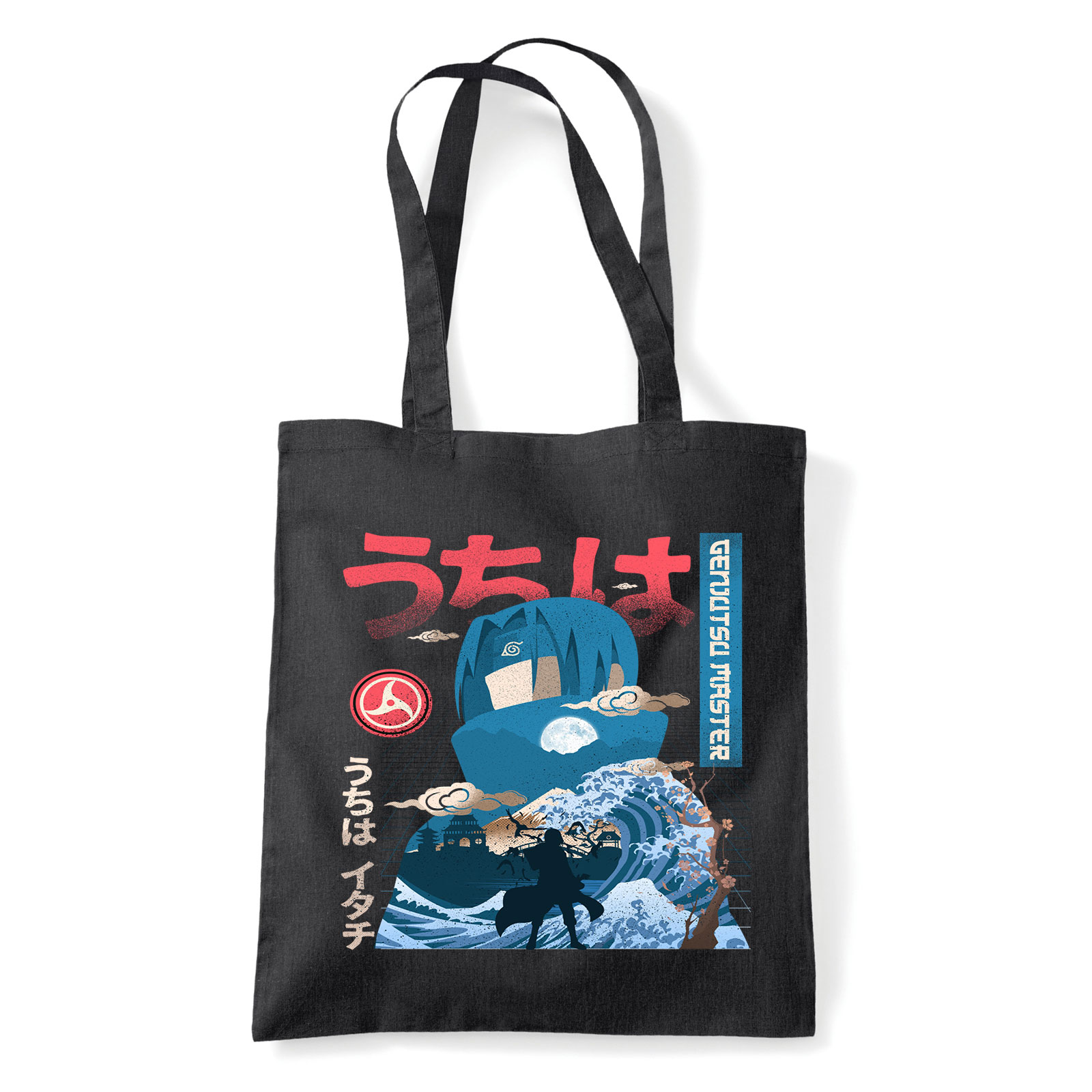 naruto Fekete Shopper Vászontáska