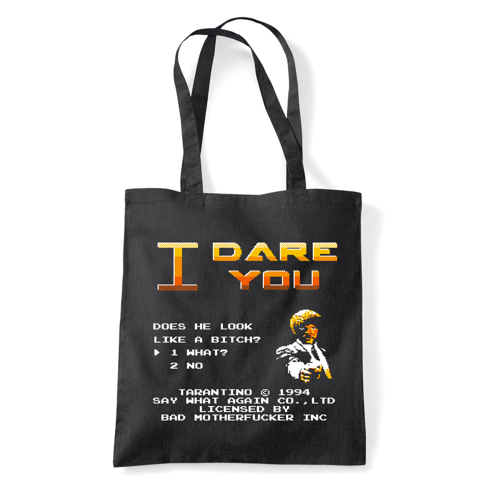 pulp fiction ponyvaregény samuel l jackson Jules Fekete Shopper Vászontáska