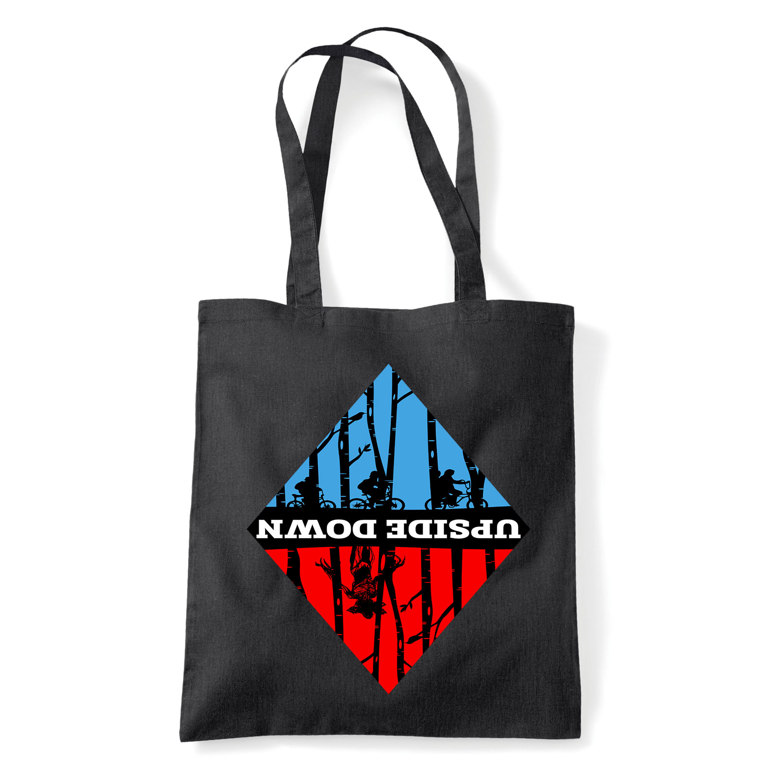stranger things Fekete Shopper Vászontáska