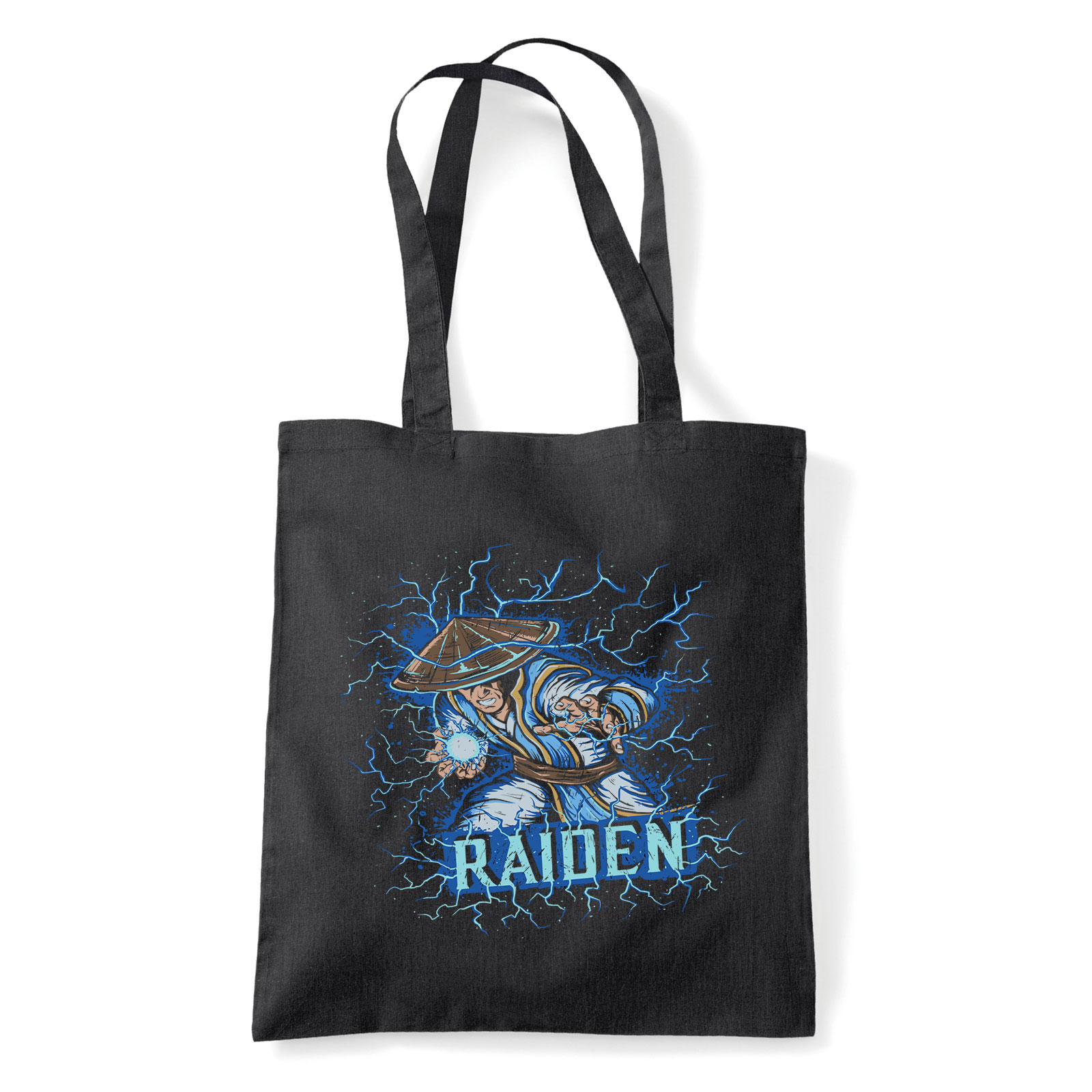 raiden mortal kombat Fekete Shopper Vászontáska