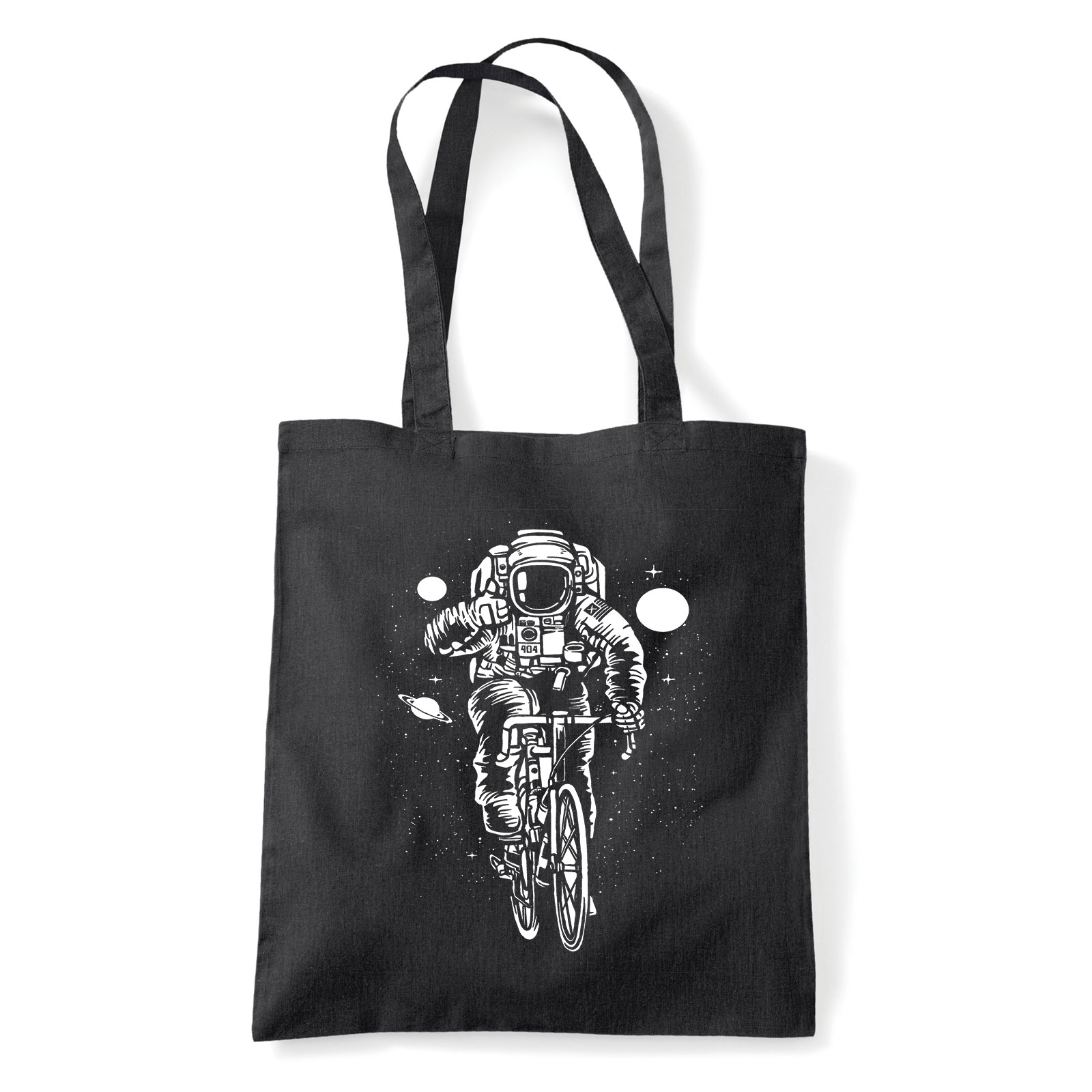 asztronauta űrhajós Fekete Shopper Vászontáska
