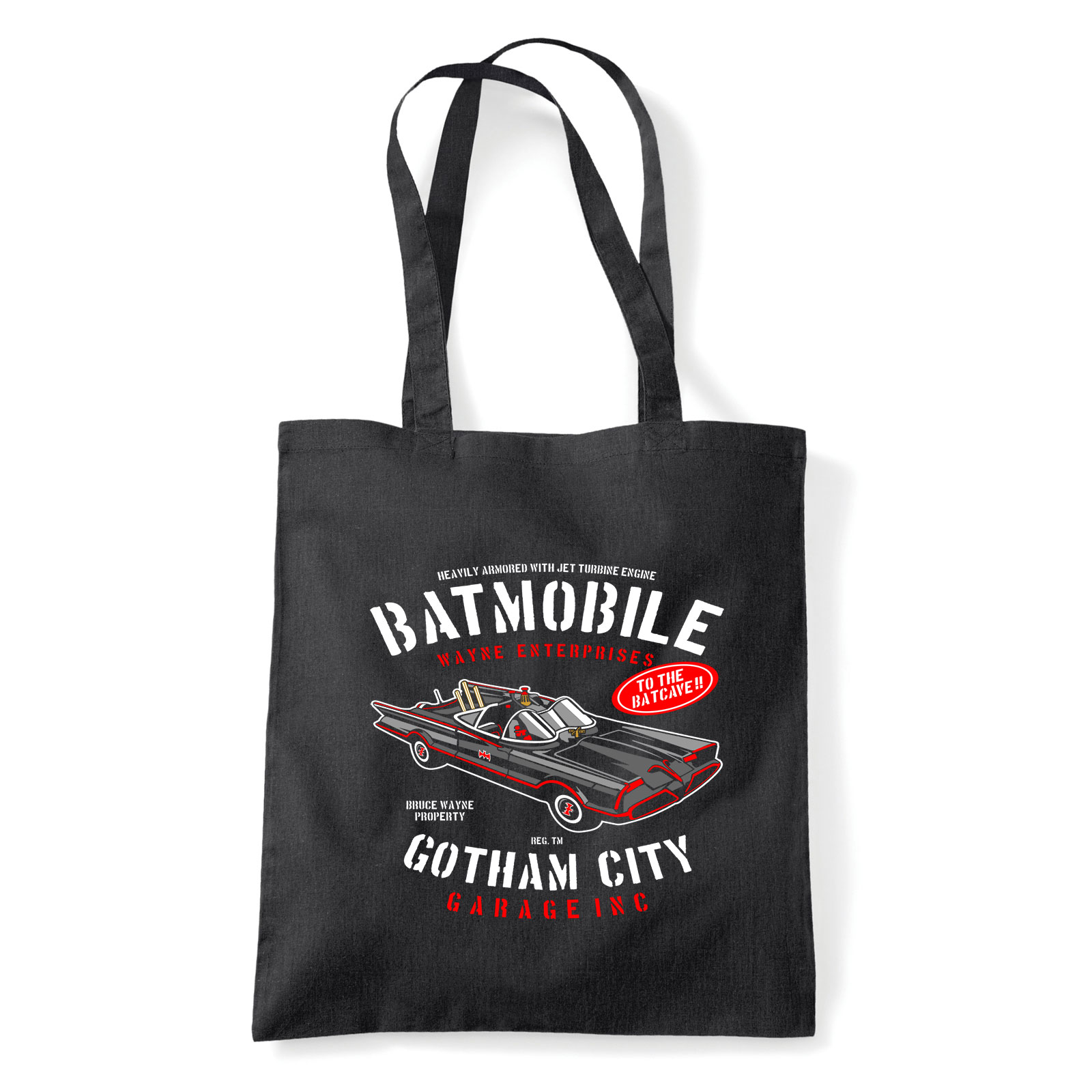 batman batmobile Fekete Shopper Vászontáska