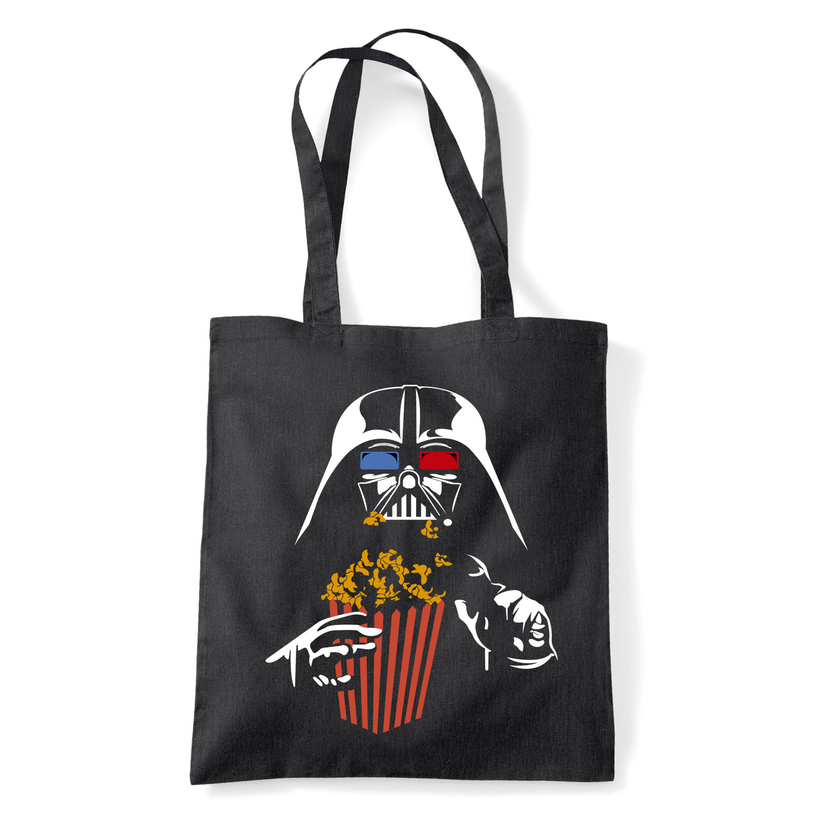 darth vader popcorn mozi Fekete Shopper Vászontáska