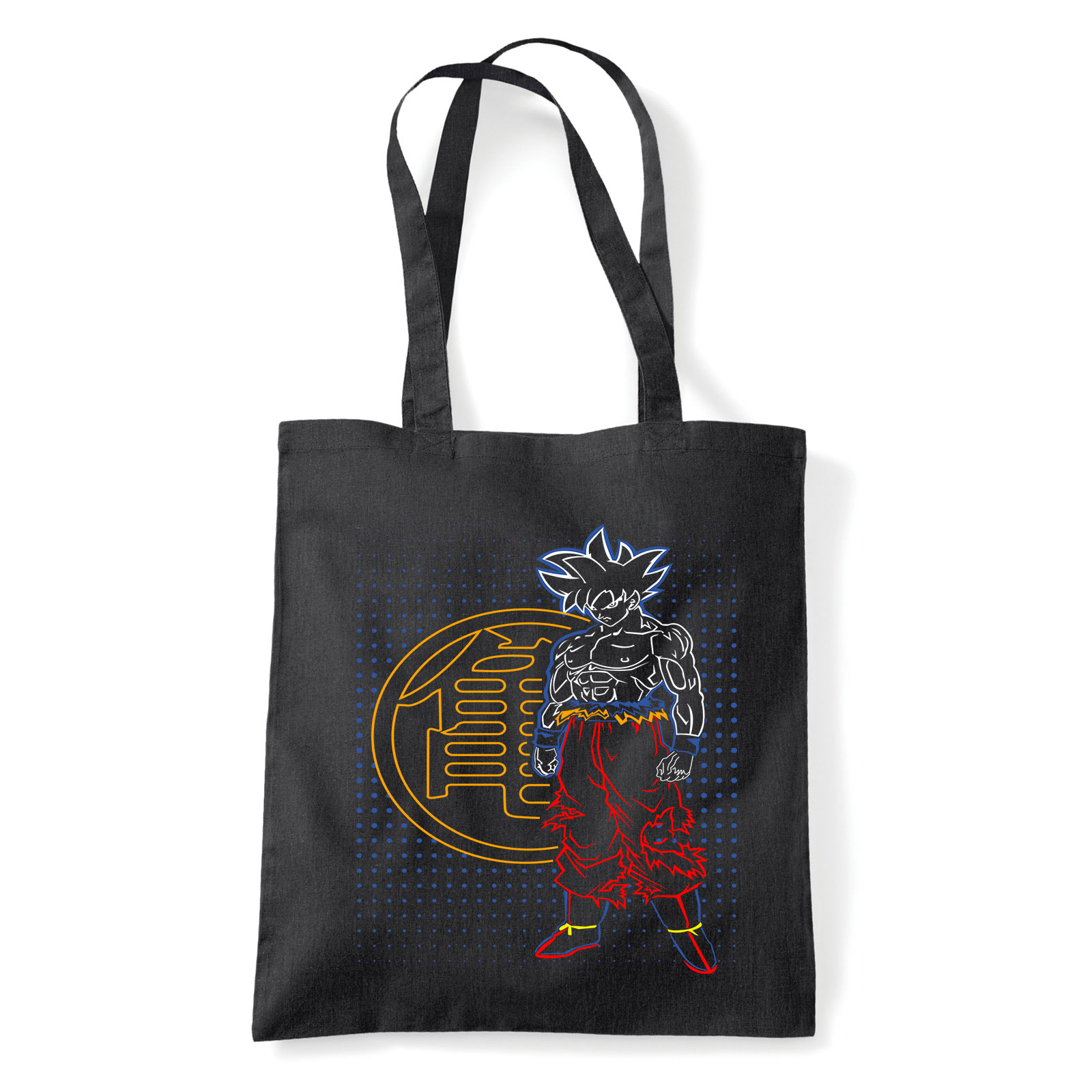 son goku dragon ball Fekete Shopper Vászontáska