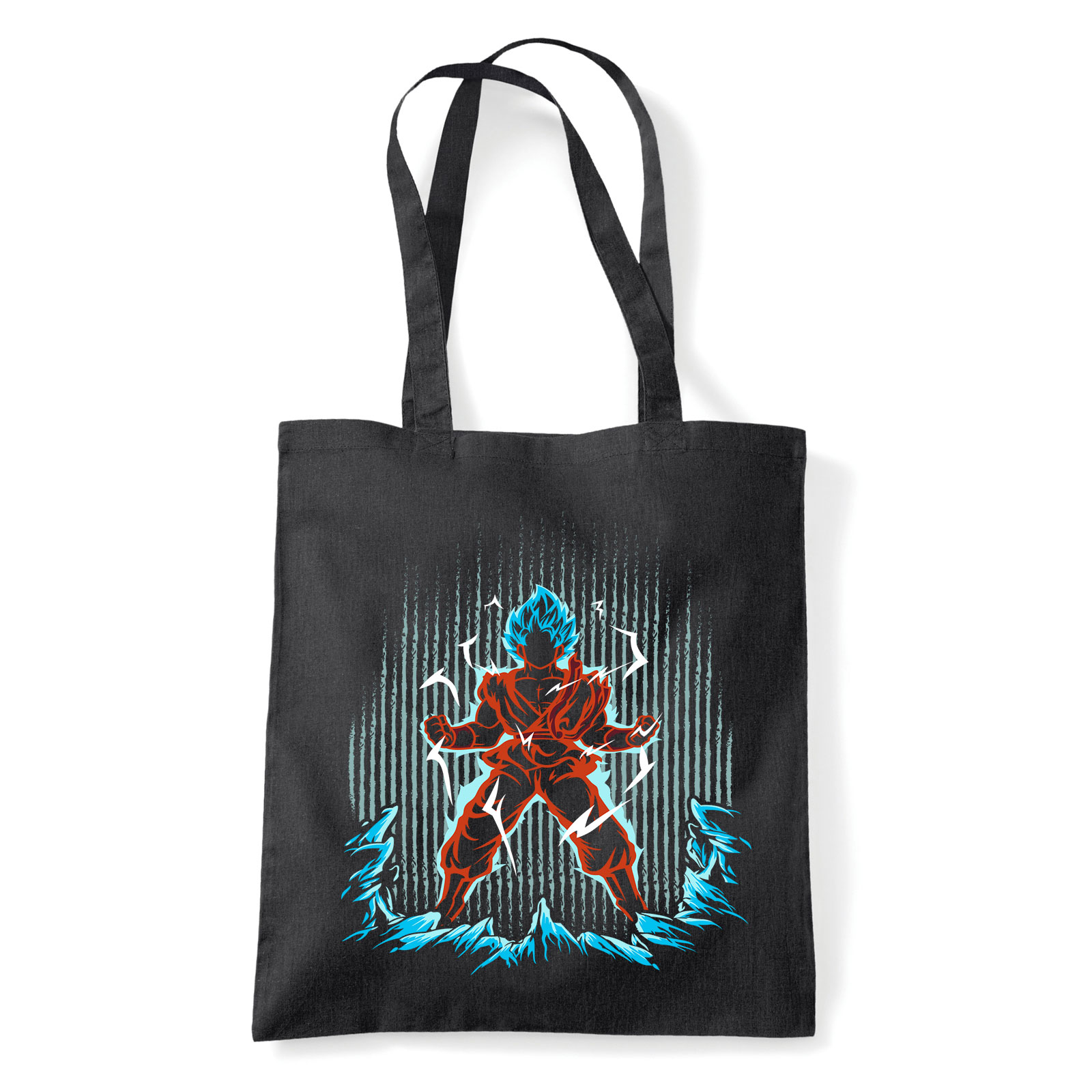 son goku dragon ball Fekete Shopper Vászontáska