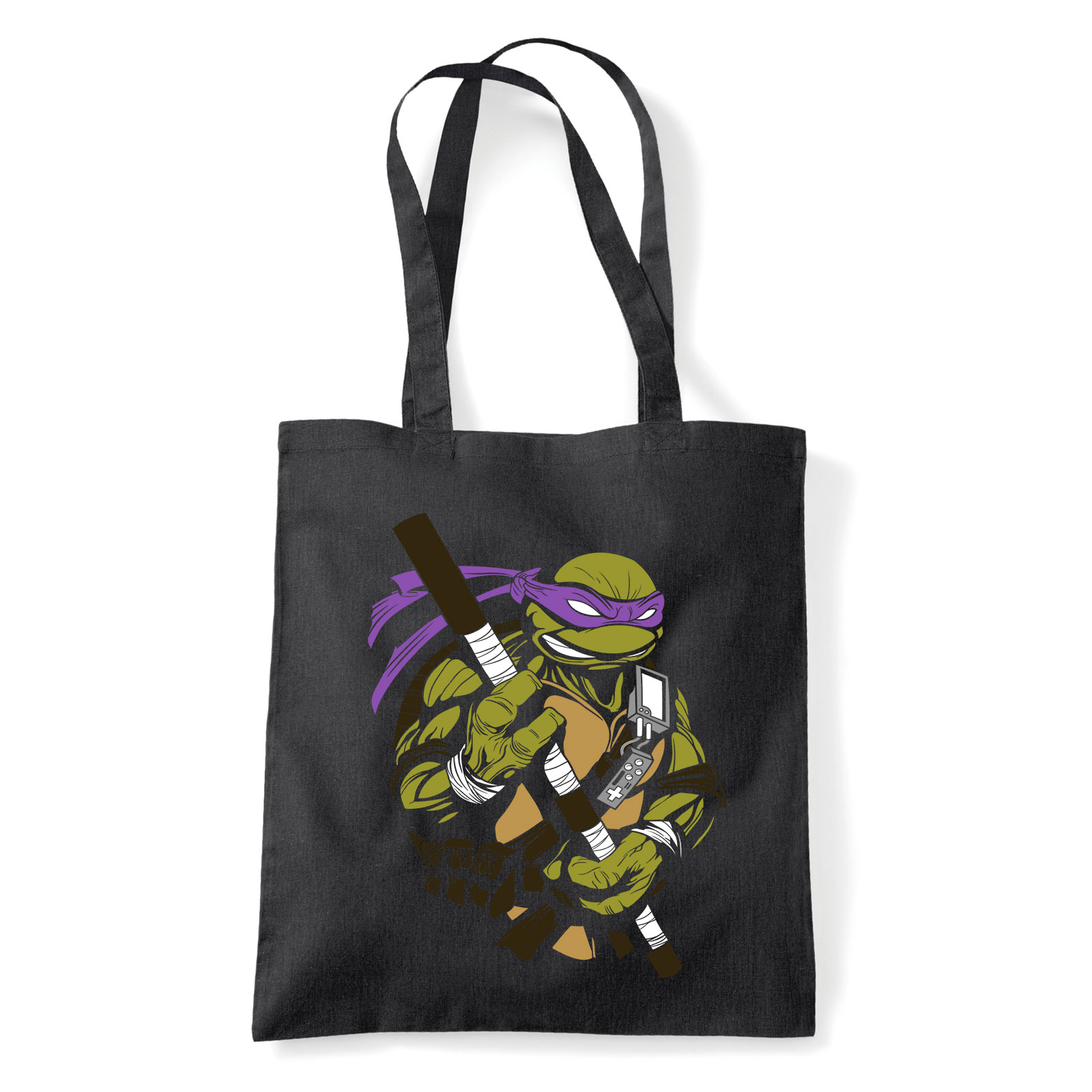 donatello tini ninja teknőcök tmnt Fekete Shopper Vászontáska