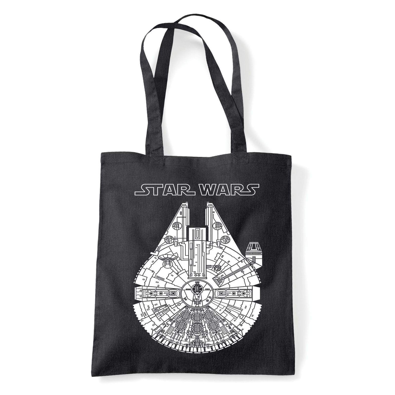 star wars ezeréves sólyom Fekete Shopper Vászontáska