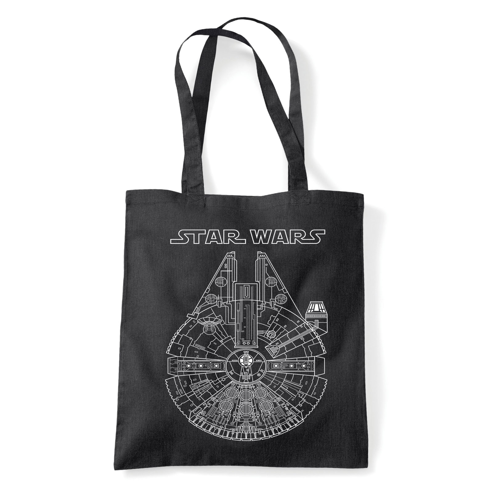 star wars ezeréves sólyom Fekete Shopper Vászontáska