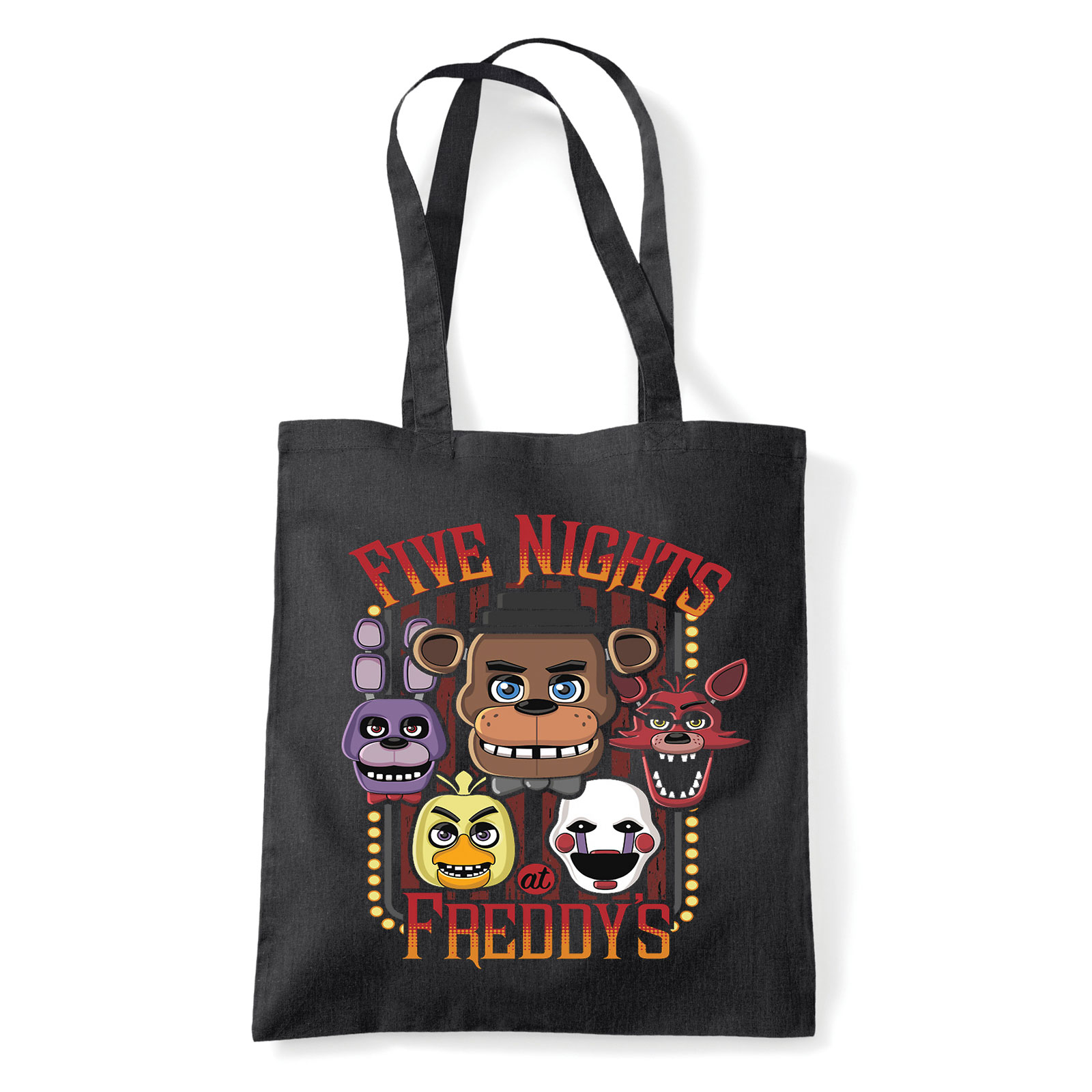 five nights at freddy's Fekete Shopper Vászontáska